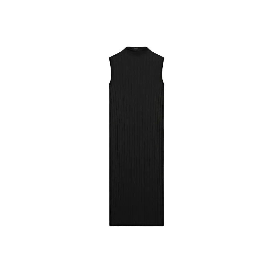 Massimo Dutti Sleeveless Dress Women's Black