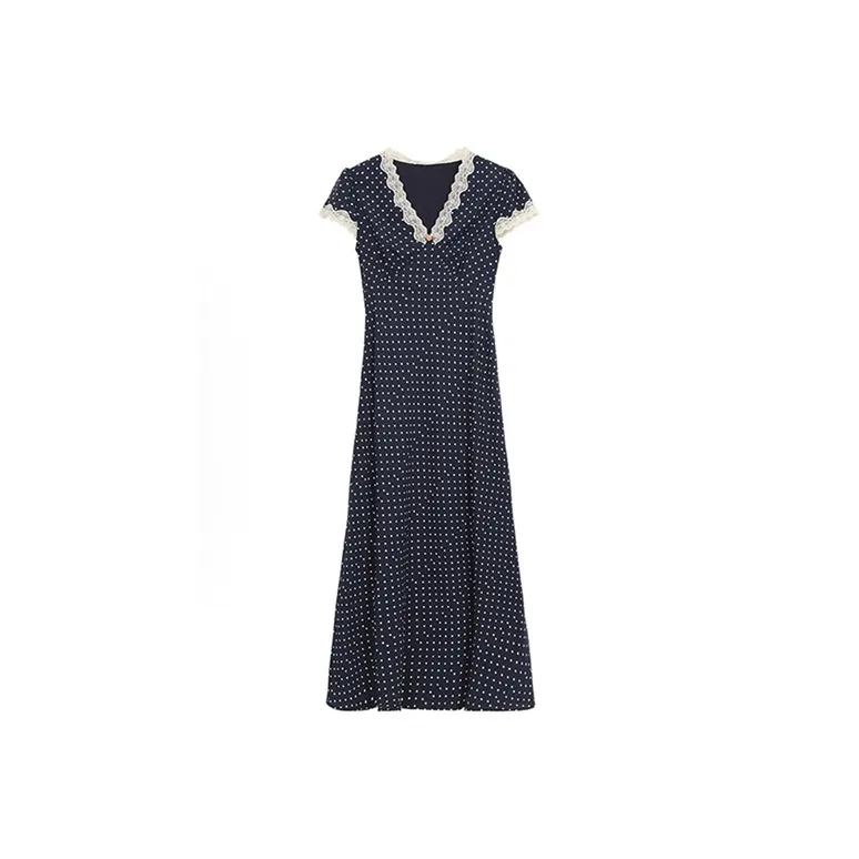 Qiuerle Short Sleeved Dress Women's