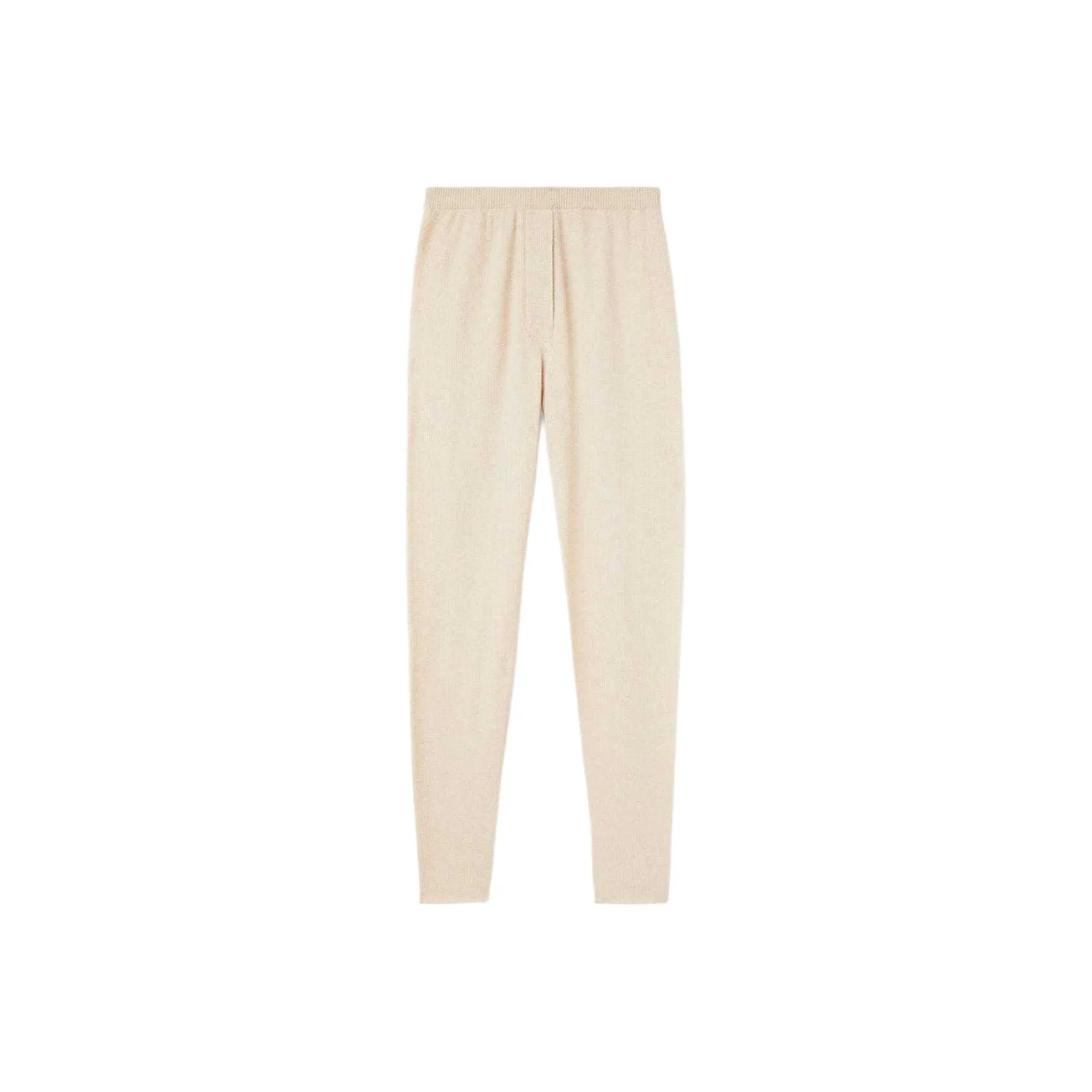 Loro Piana FW24 Leggings Slim Fit Pants Women's Natural Beige