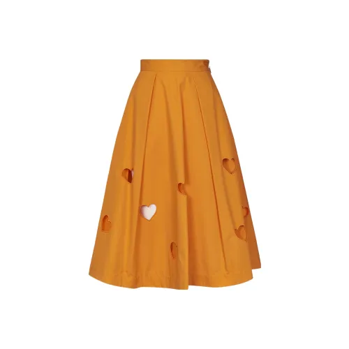 MSGM Апельсин Женские Повседневные Длинные Юбки