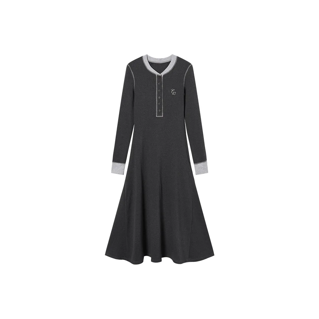 EPTISON WOMAN Длинное платье с длинными рукавами для женщин