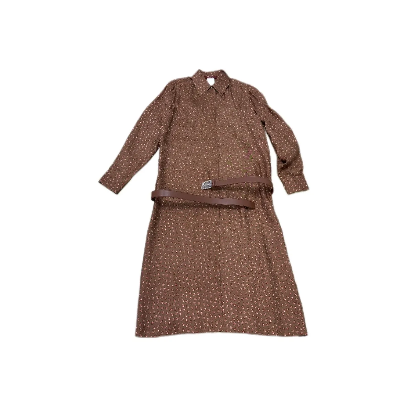 MaxMara Studio Long Sleeved Dresses Women's Brown
