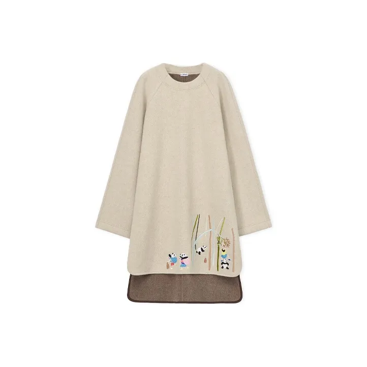 LOEWE Long Sleeved Dress Women's Light Gray