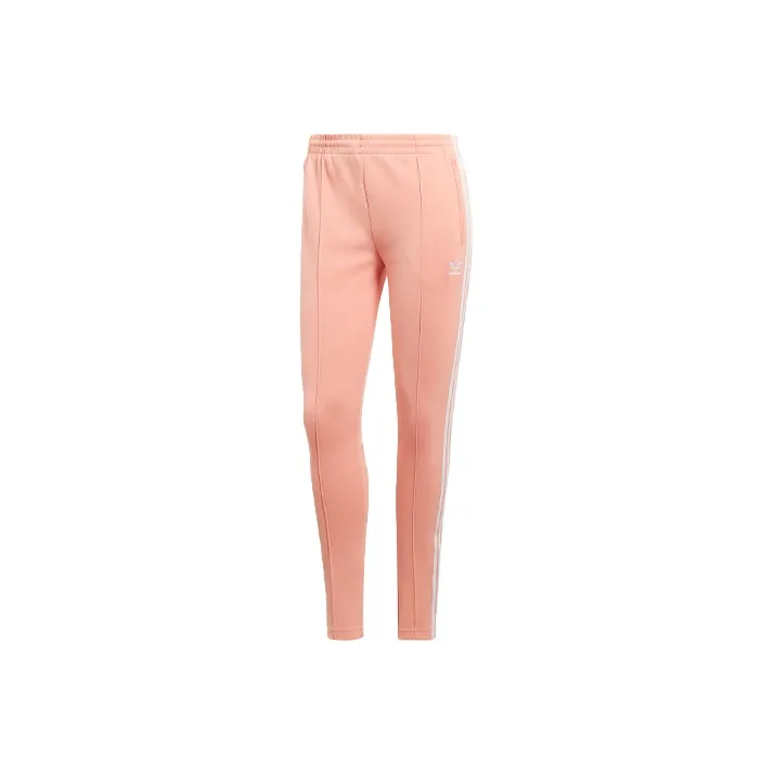 Adidas Originals SST Knitted Sports Pants Women's Gray Pink