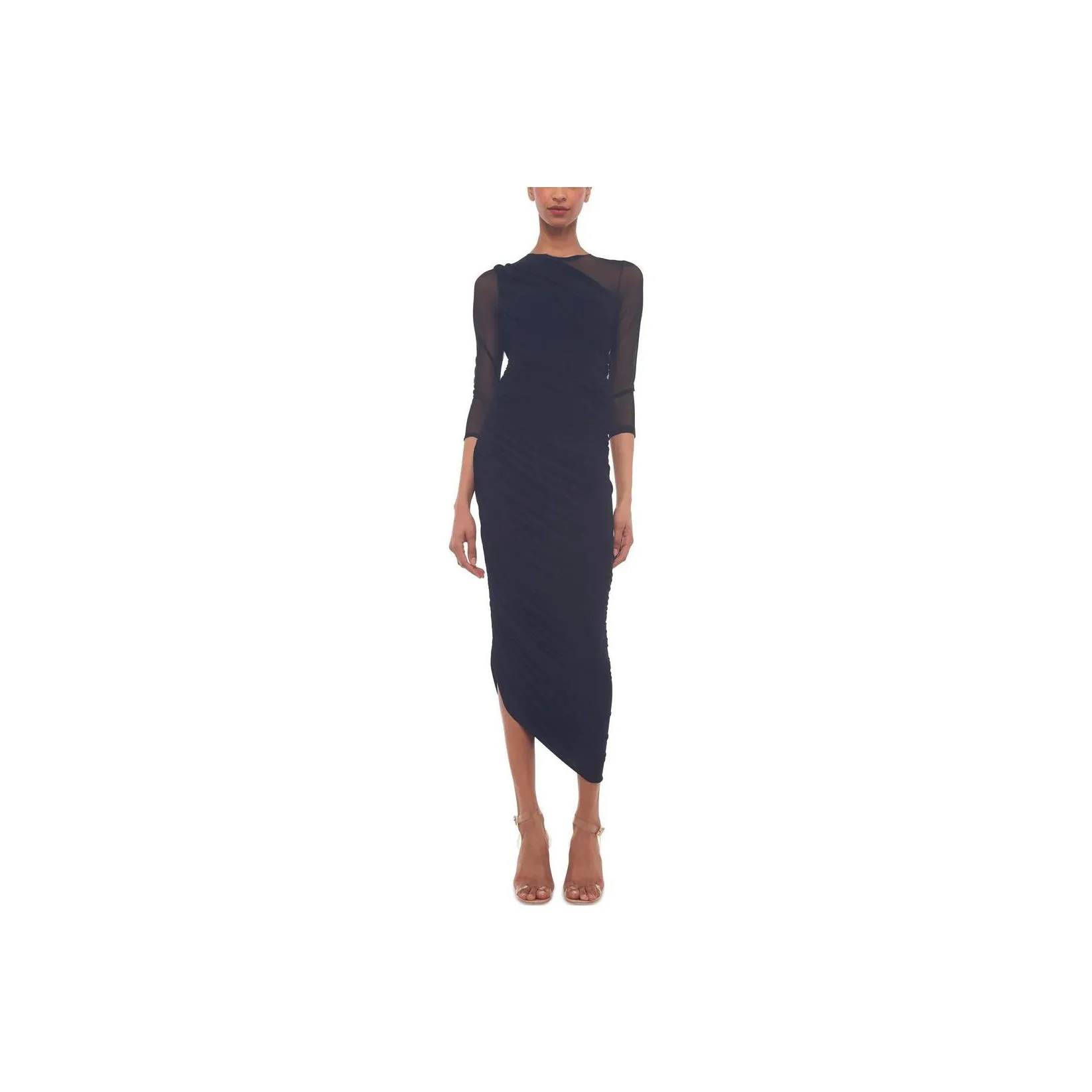 NORMA KAMALI One shoulder Asymmetric Hem Dress