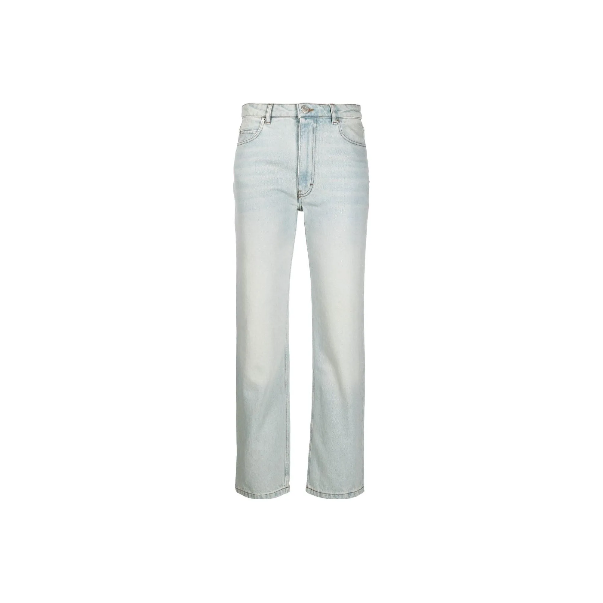 AMI Paris High-rise Straight-leg Jeans