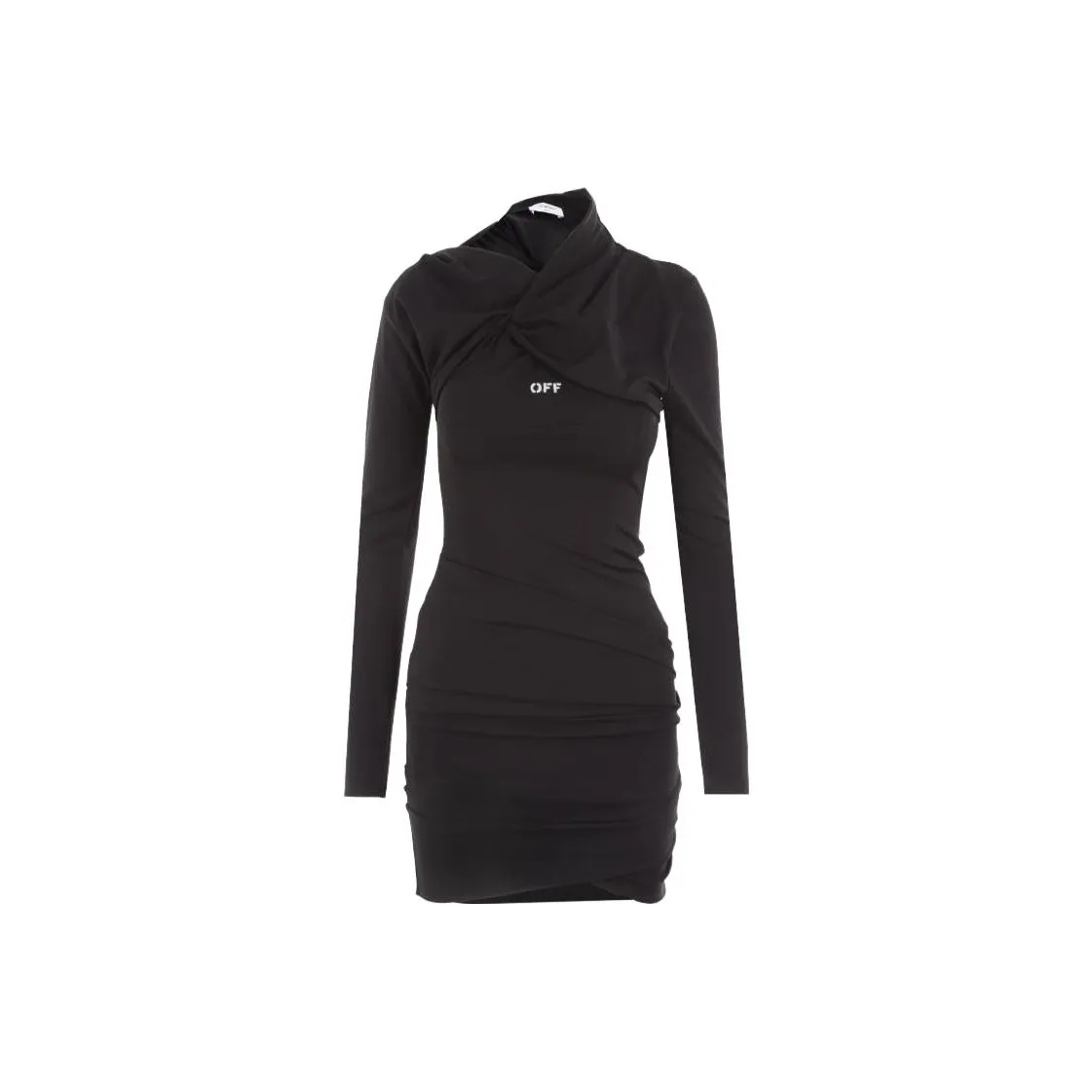 OFF WHITE Off Stamp Twist detail Minidress