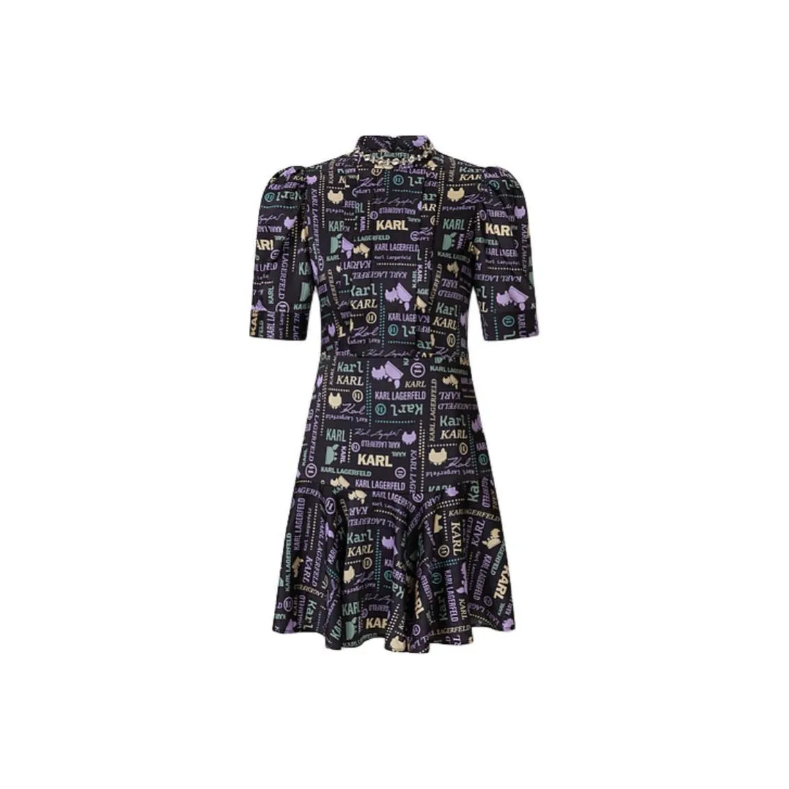 KARL LAGERFELD Короткое платье с короткими рукавами женское