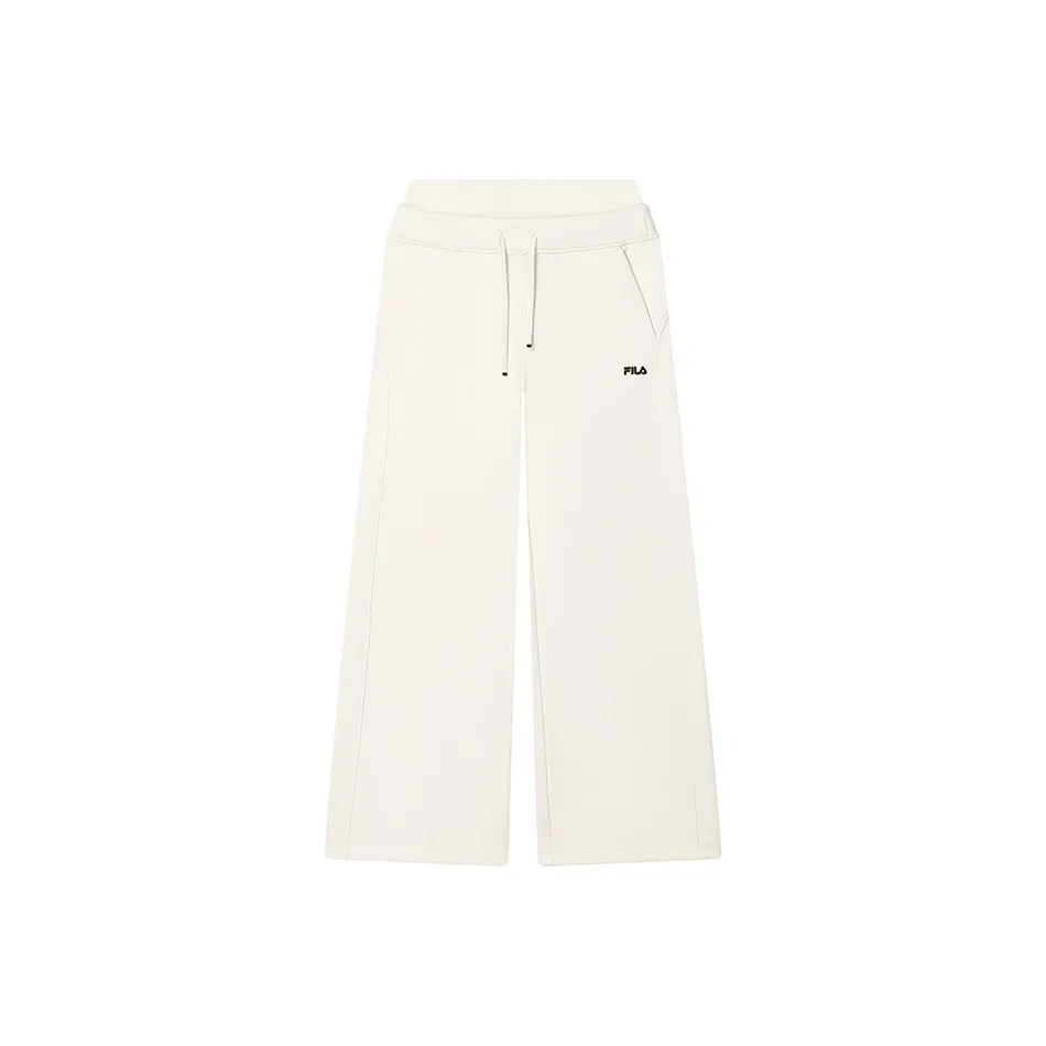 FILA ORIGINALE Knitted Sweatpants Women's Steam White