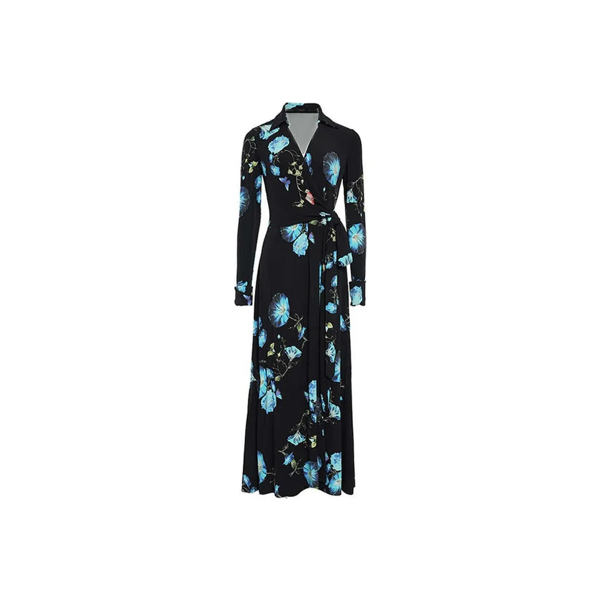 BESIONIA FW24 Long Sleeved Dresses Women's Black Pattern