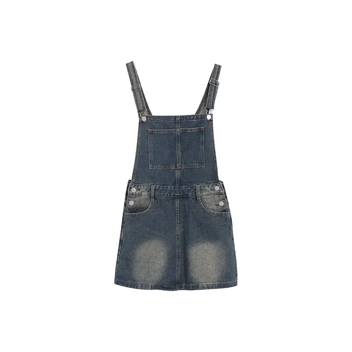 BRASS SCOUT Винтажное синее женское платье без рукавов