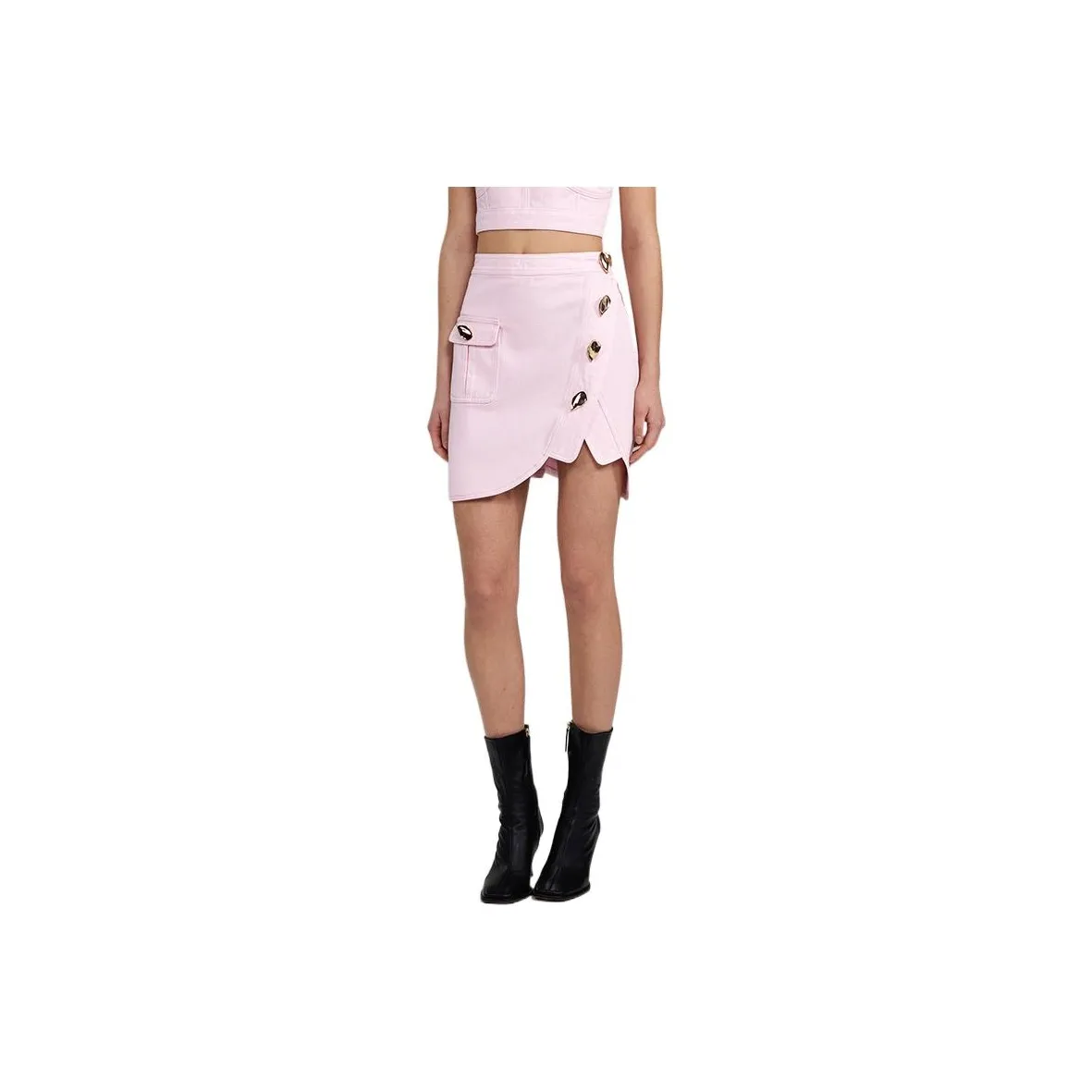 Self Портрет Розовый Женские Повседневные Короткие Юбки