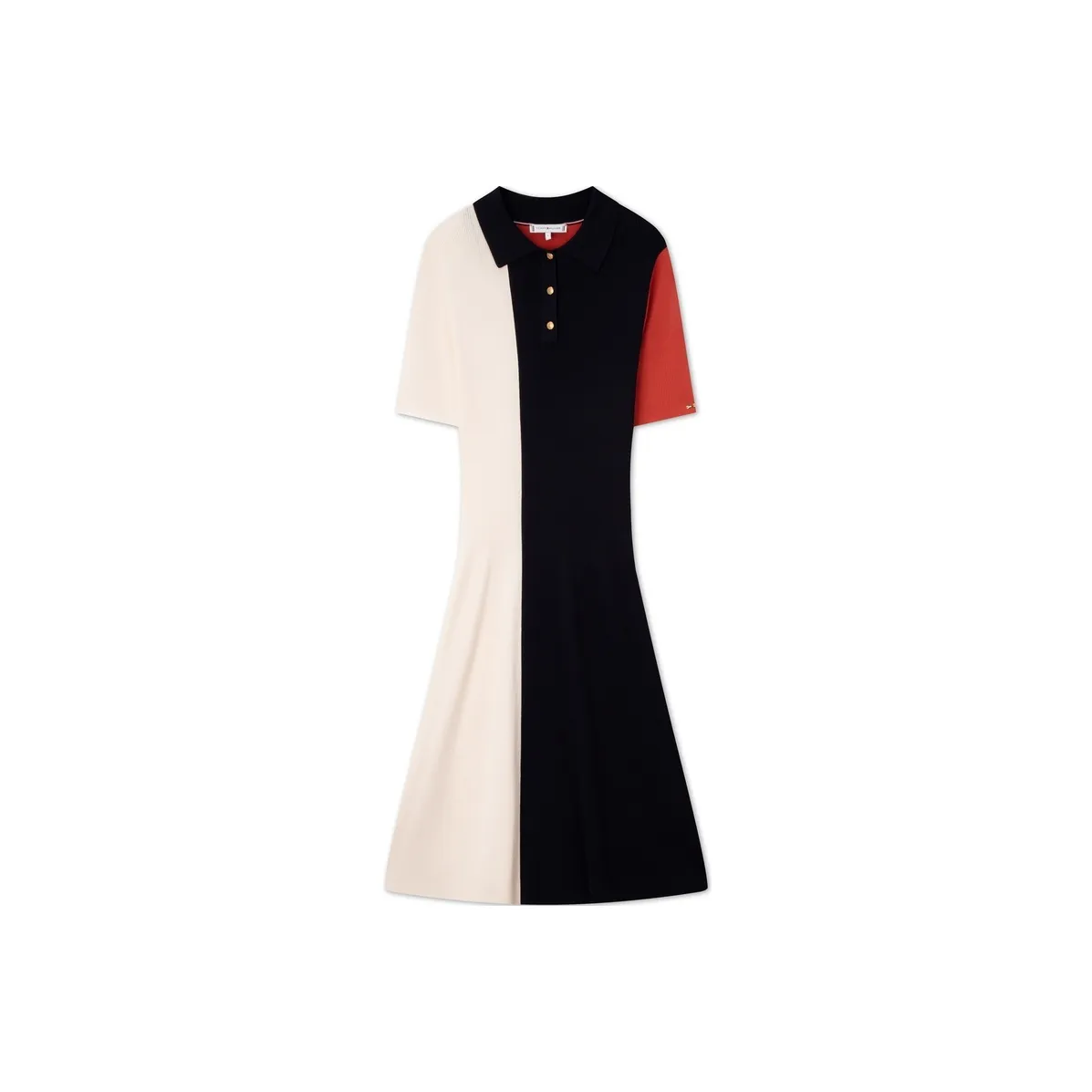 Tommy Hilfiger Short Sleeved Dresses Women's Red White Black Multicolor