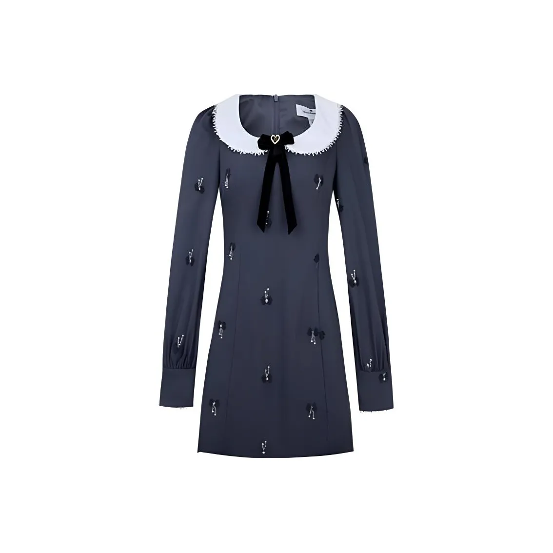 JORYAweekend Длинное платье с длинными рукавами женское серого цвета