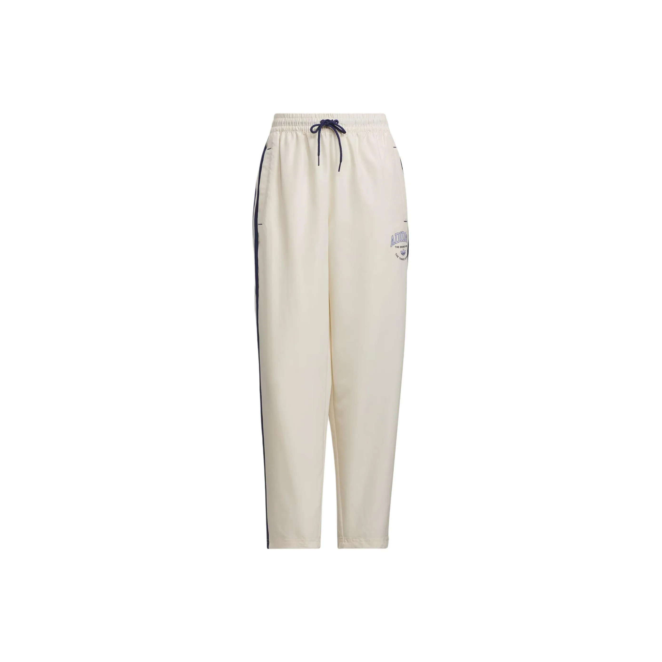 Adidas Originals Logo Twist Track Tracksuit Bottoms Knitted Sweatpants Women's Wonder White