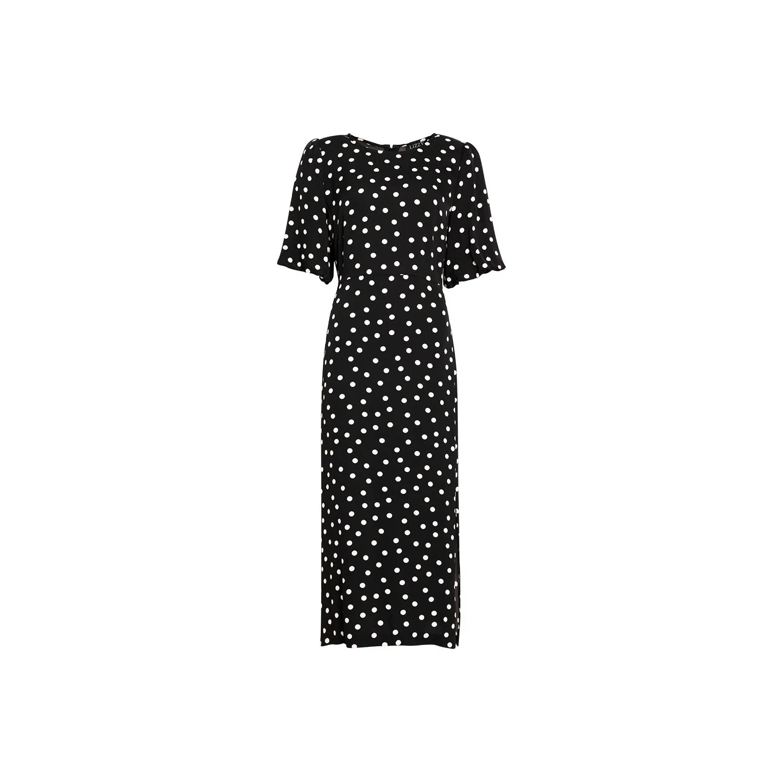 LIZZY Short-Sleeved Dresses Women's Black White Dots