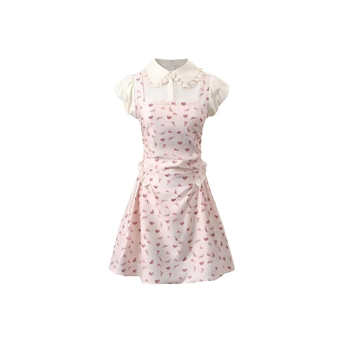 AFGGD Короткий рукав Платье Женское Многоцветное