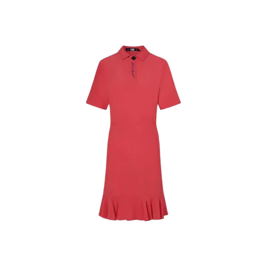 KARL LAGERFELD Короткий рукав Платье Женское Красное