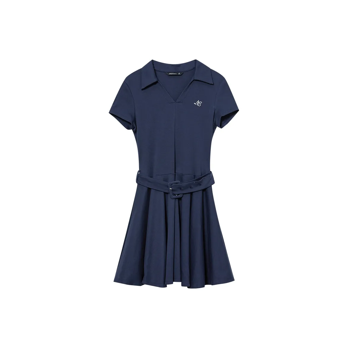 WESTLINK Короткое платье с короткими рукавами женское королевский синий