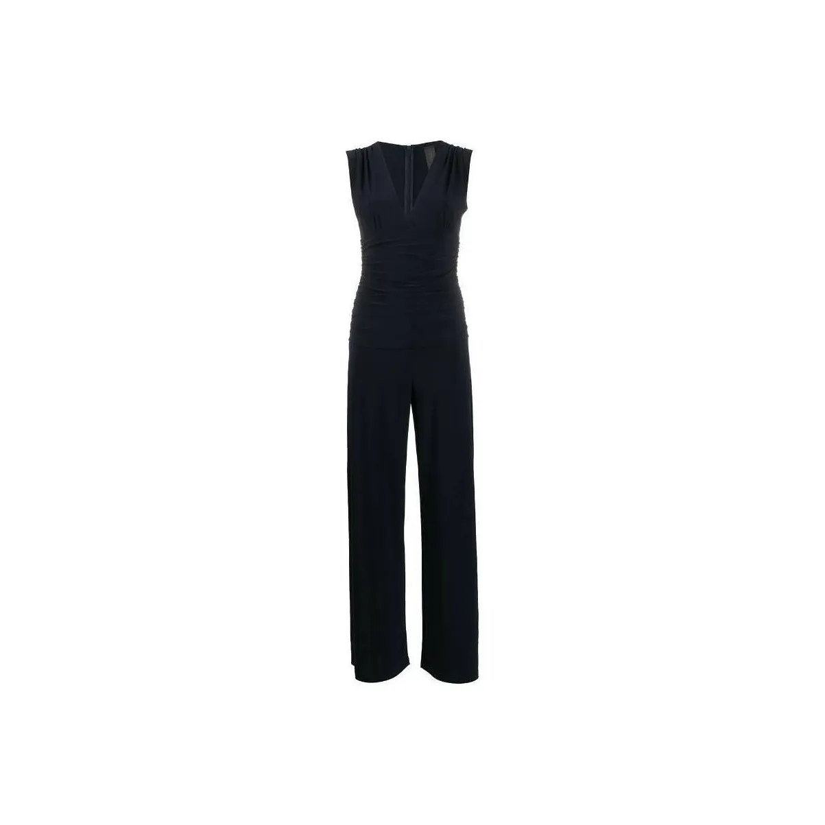 NORMA KAMALI Ruched V neck Jumpsuit