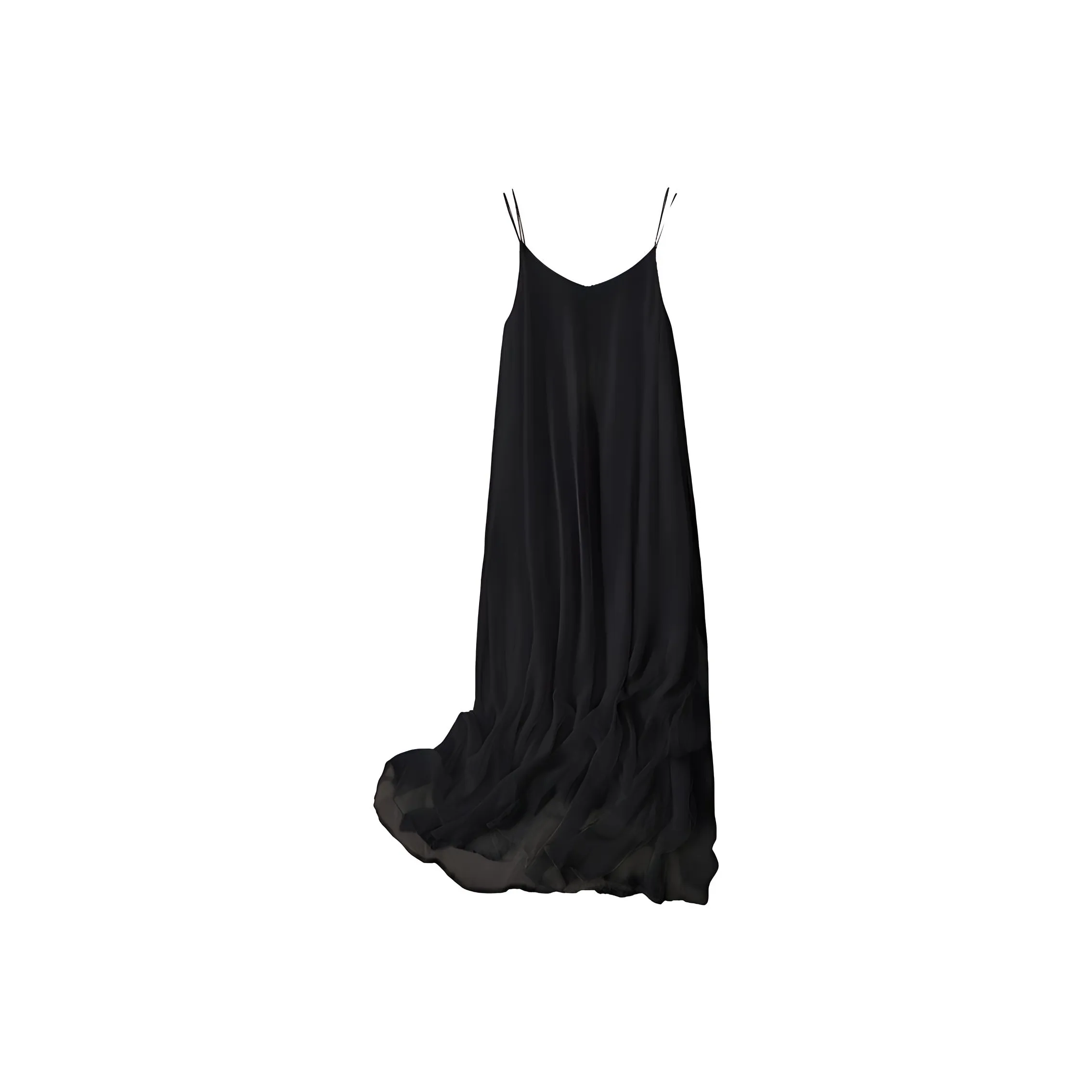 Cypress House Платье-комбинация Женское Черное