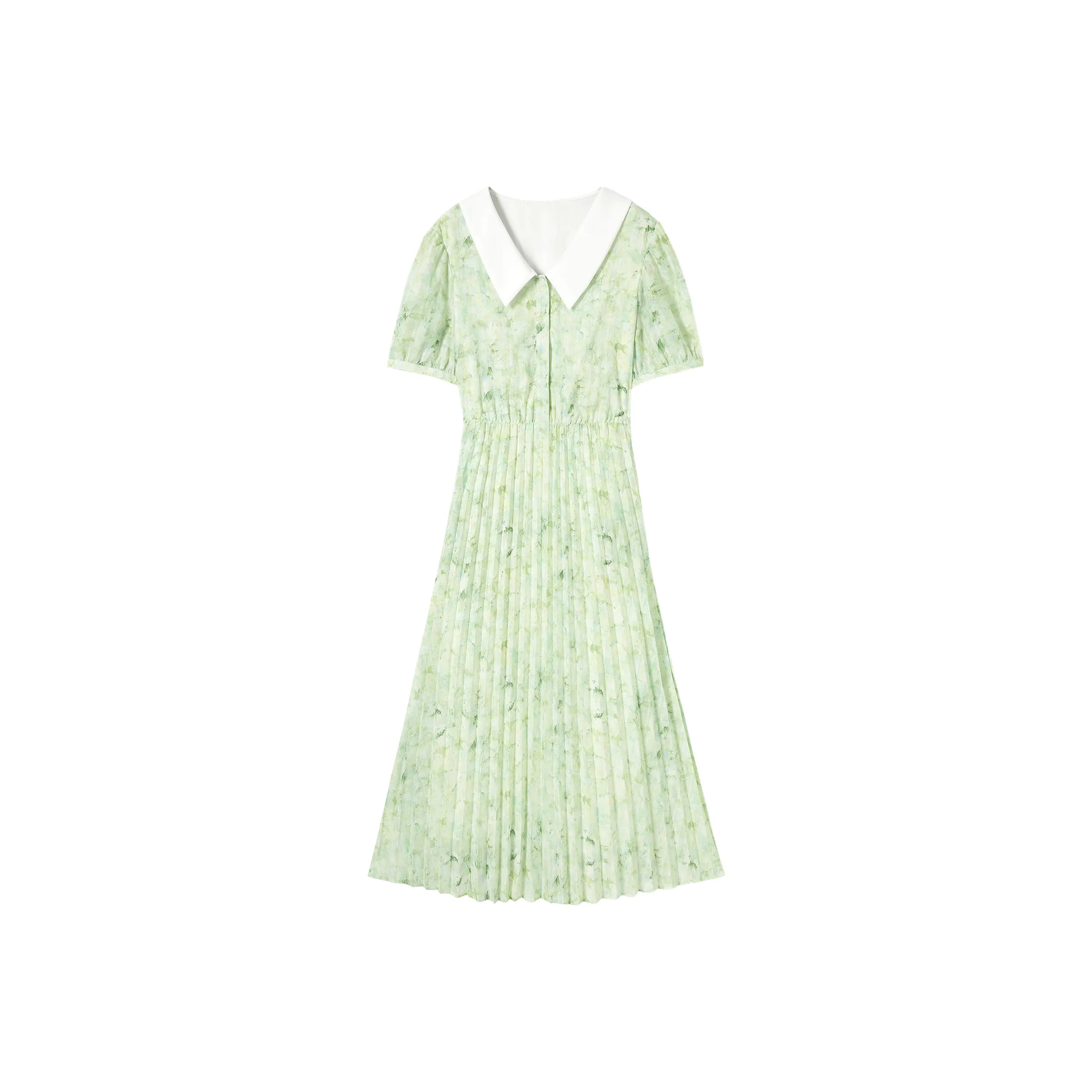 DIALOGUE Белый Розовый Принт Женские Короткие Платья с Рукавами