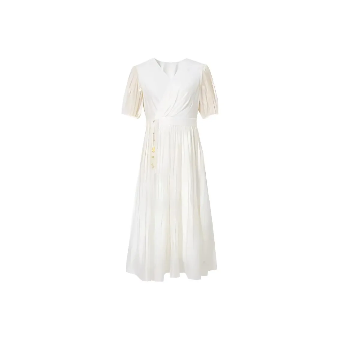 Hopeshow Short Sleeved Dress Women's Ecru