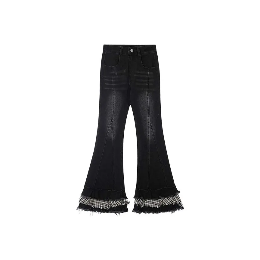 HUINIAN Черные Женские Джинсы