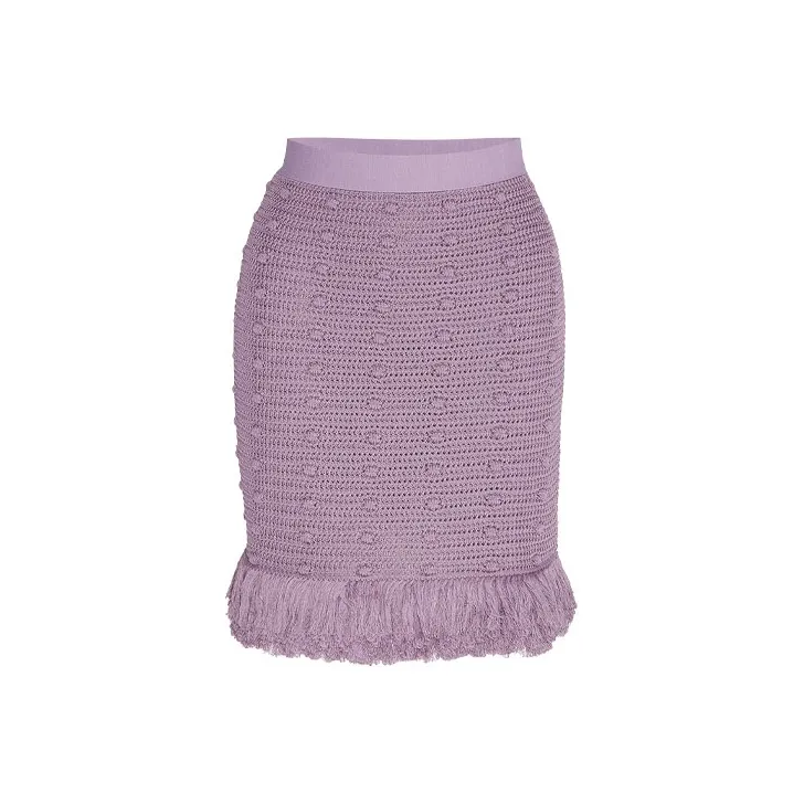 Bottega Veneta SS21 Повседневные короткие юбки Женские Лаванда
