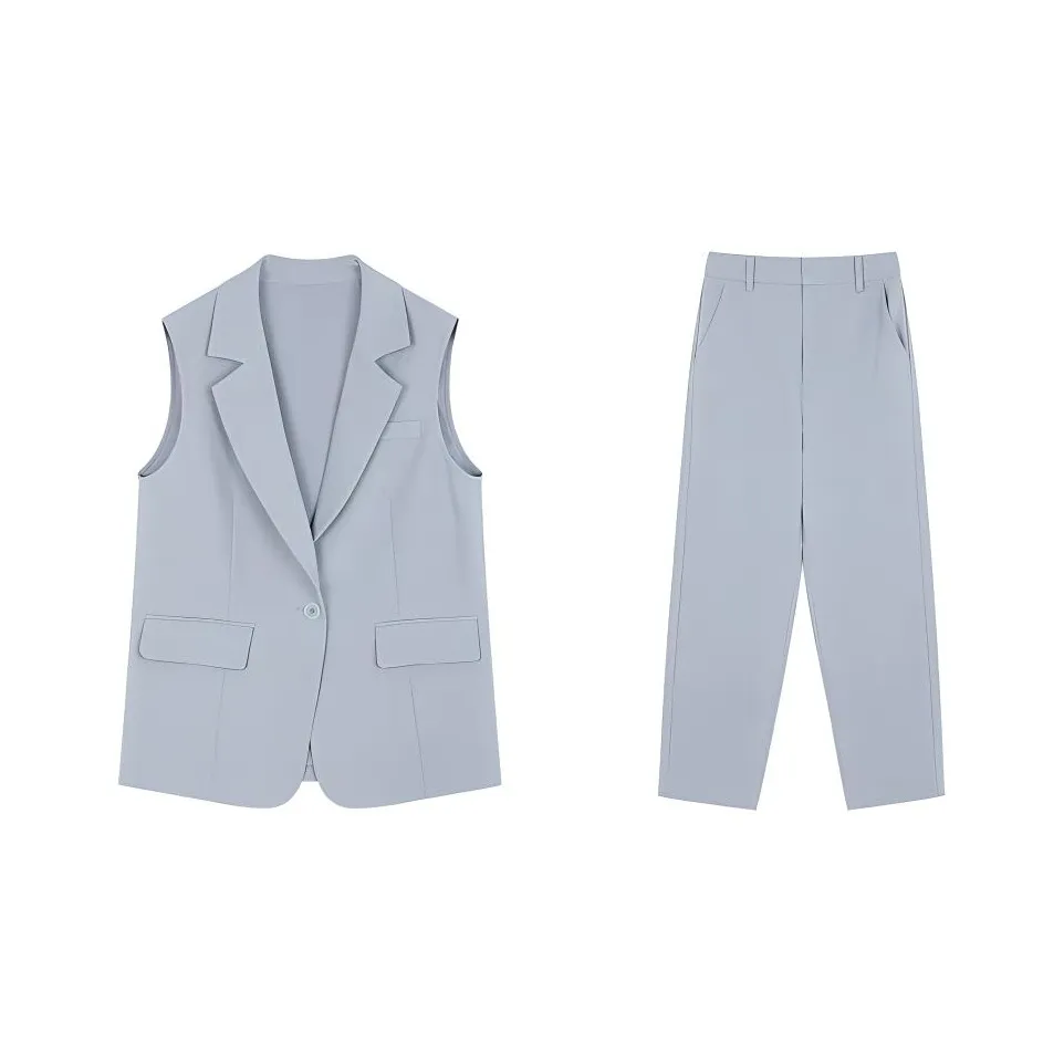 Mo Han Yi Mei Бизнес-костюм женский небесно-голубой