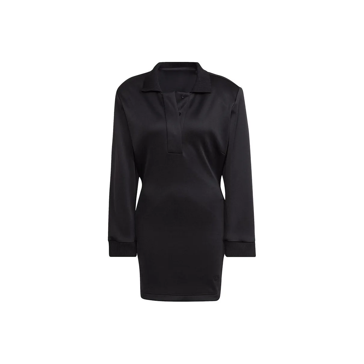 Adidas Originals Длинное платье с длинными рукавами женское черное