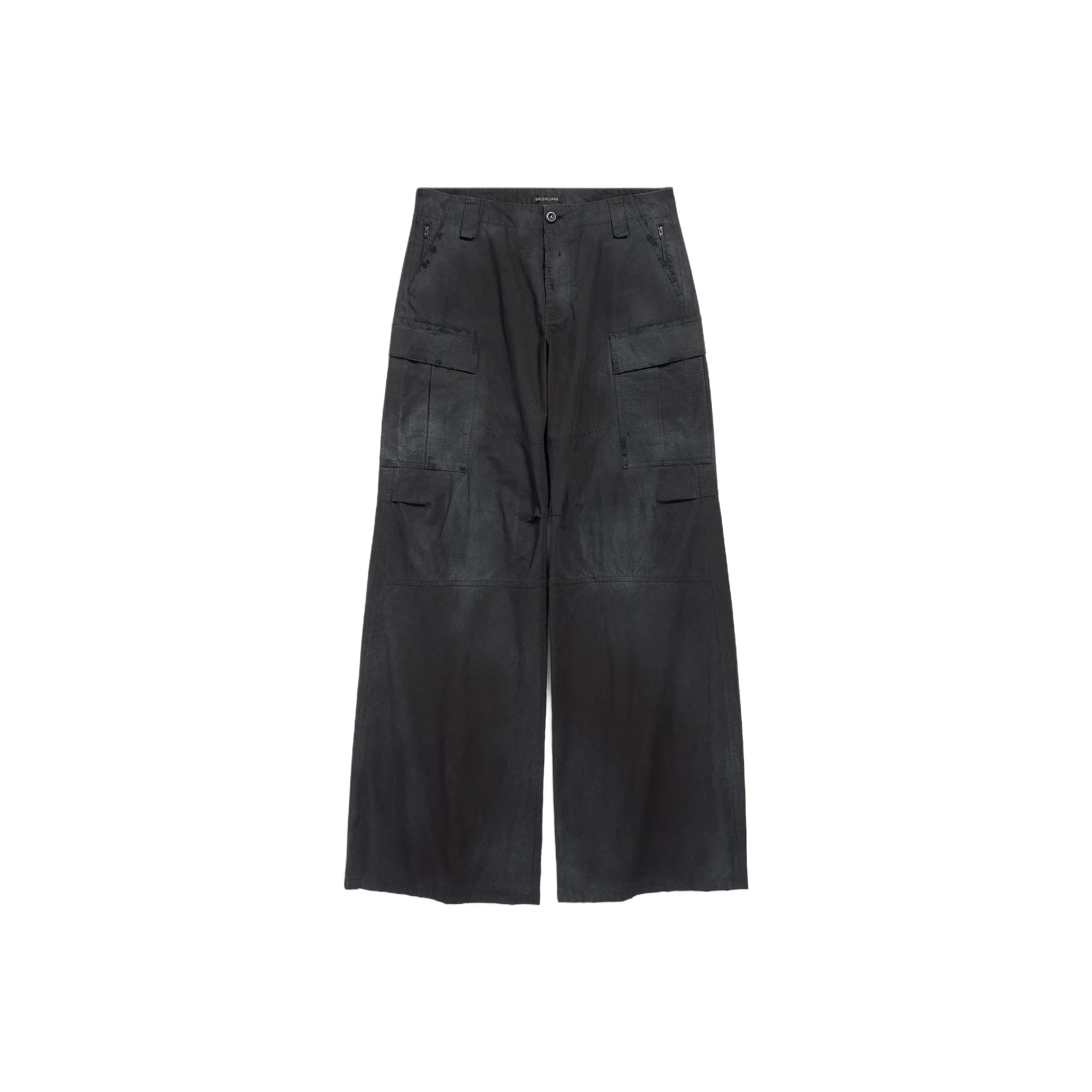 Balenciaga Cargo Frayed hem Straight Trousers