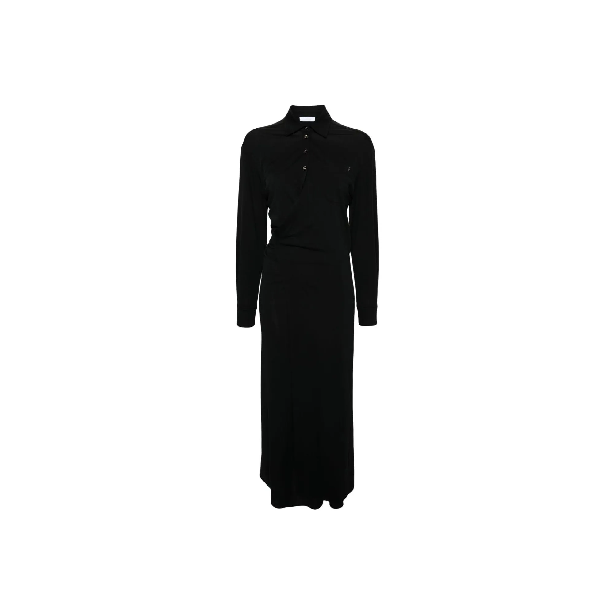 Rabanne Ruched Midi Wrap Dress