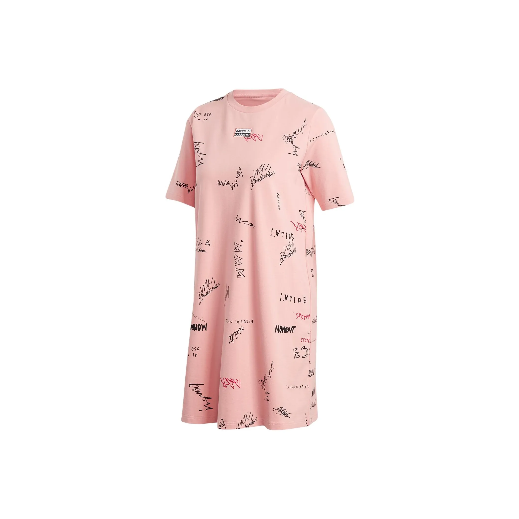Adidas Short Sleeved Dresses Women's Pink