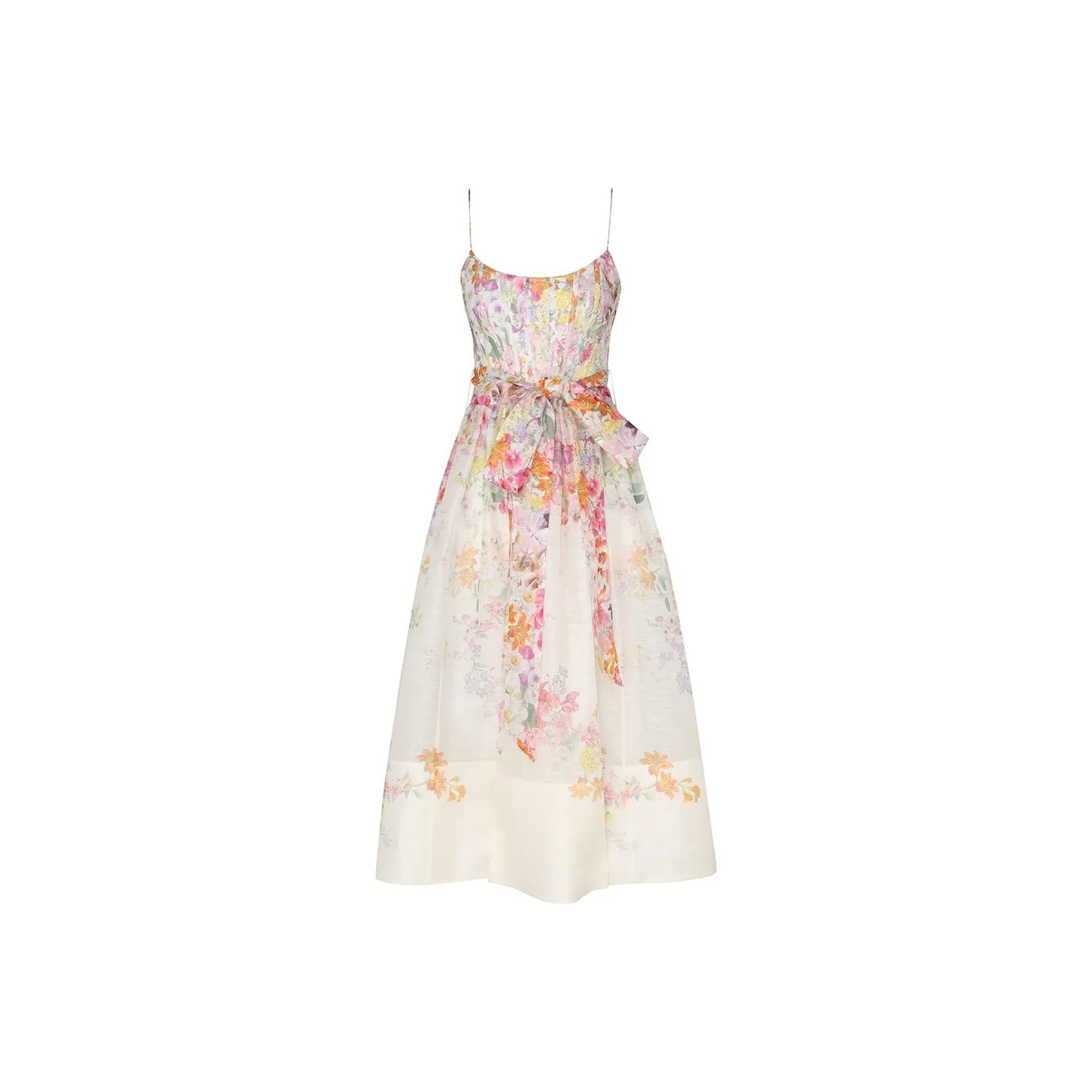 Zimmermann Natura Corset Midi Dress