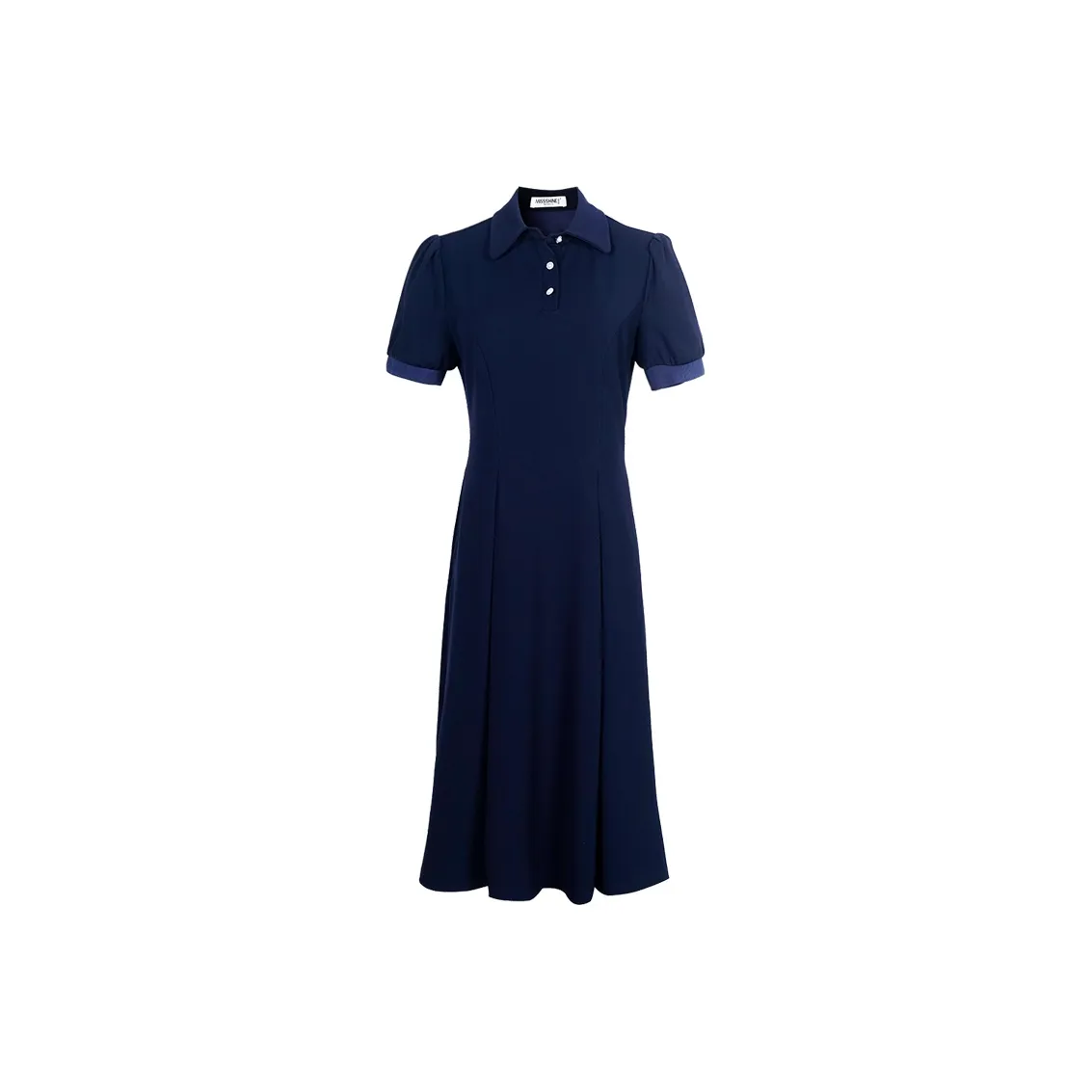MISSSHINE Короткое платье с короткими рукавами женское темно-синий