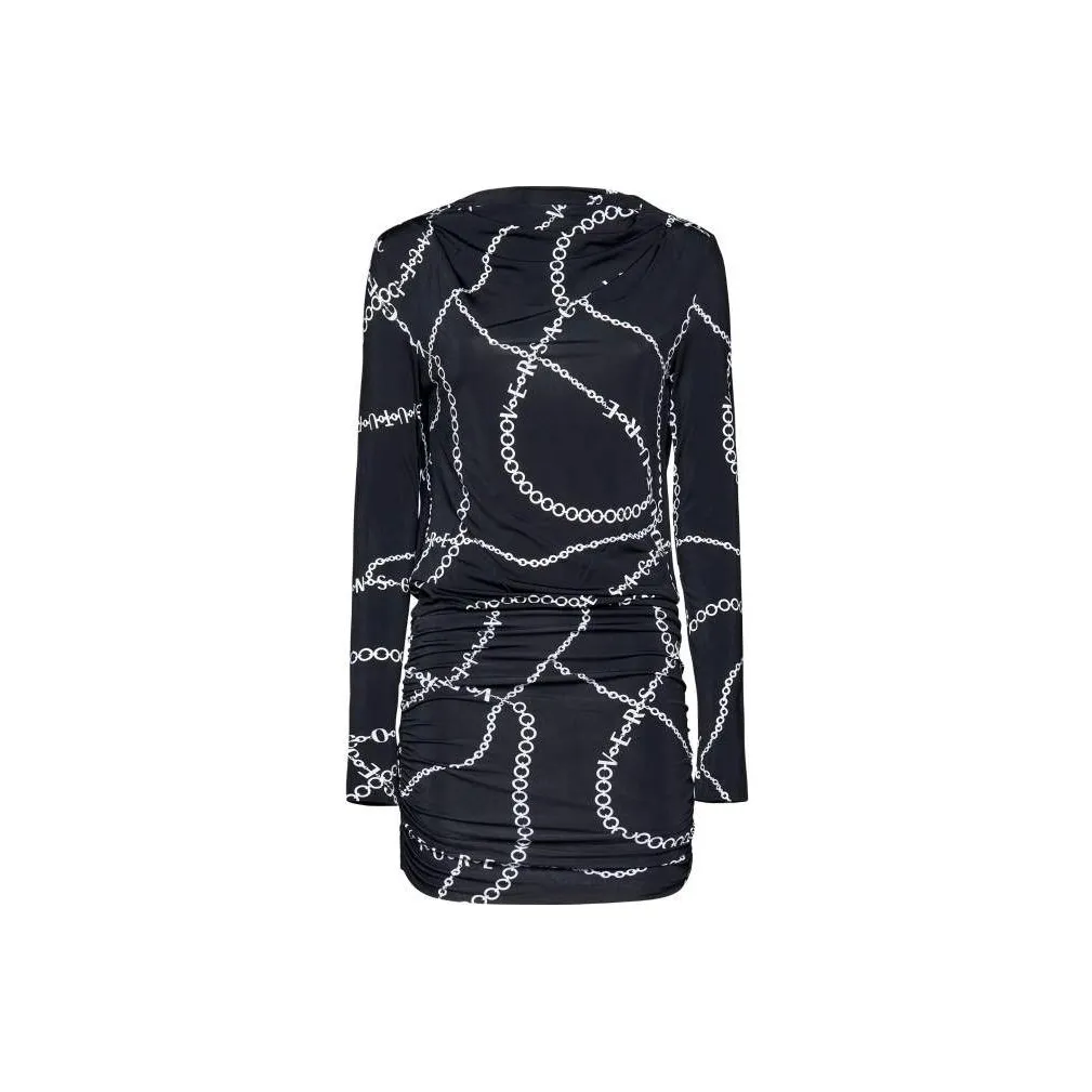 dress with logo fendi dress