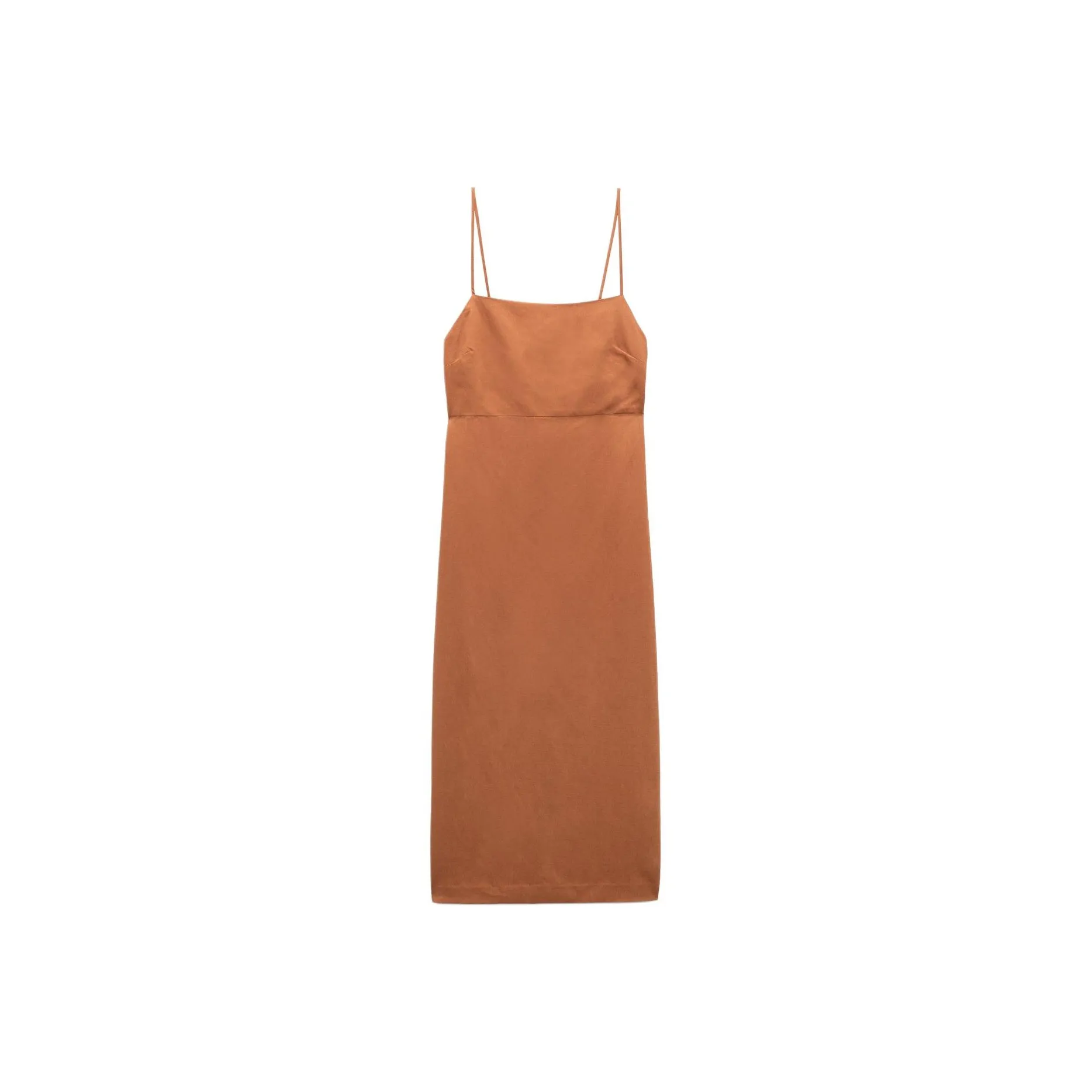 ZARA Slip Dresses Women's Orange