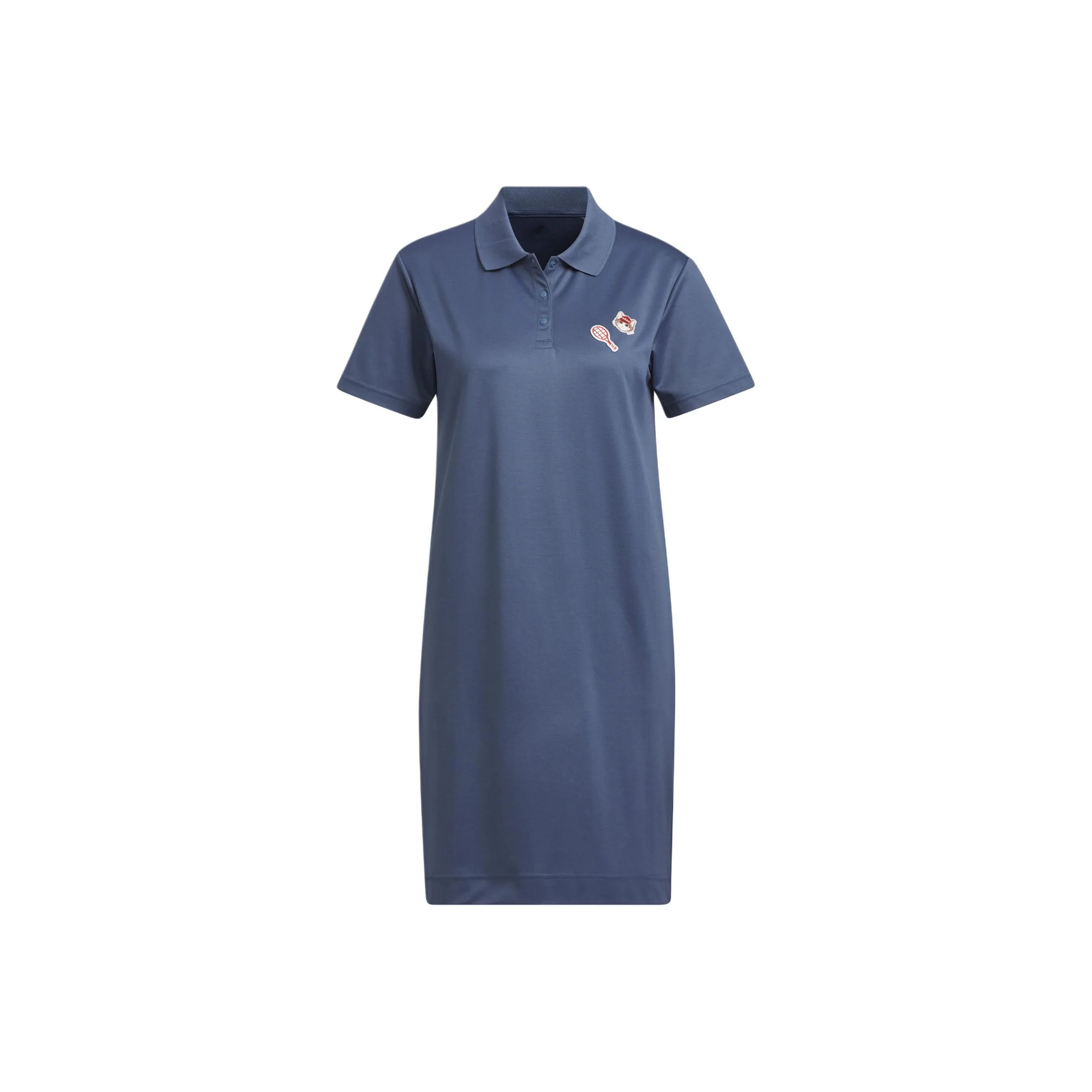 Adidas SS24 Короткий рукав Платье Женское Ink Синий