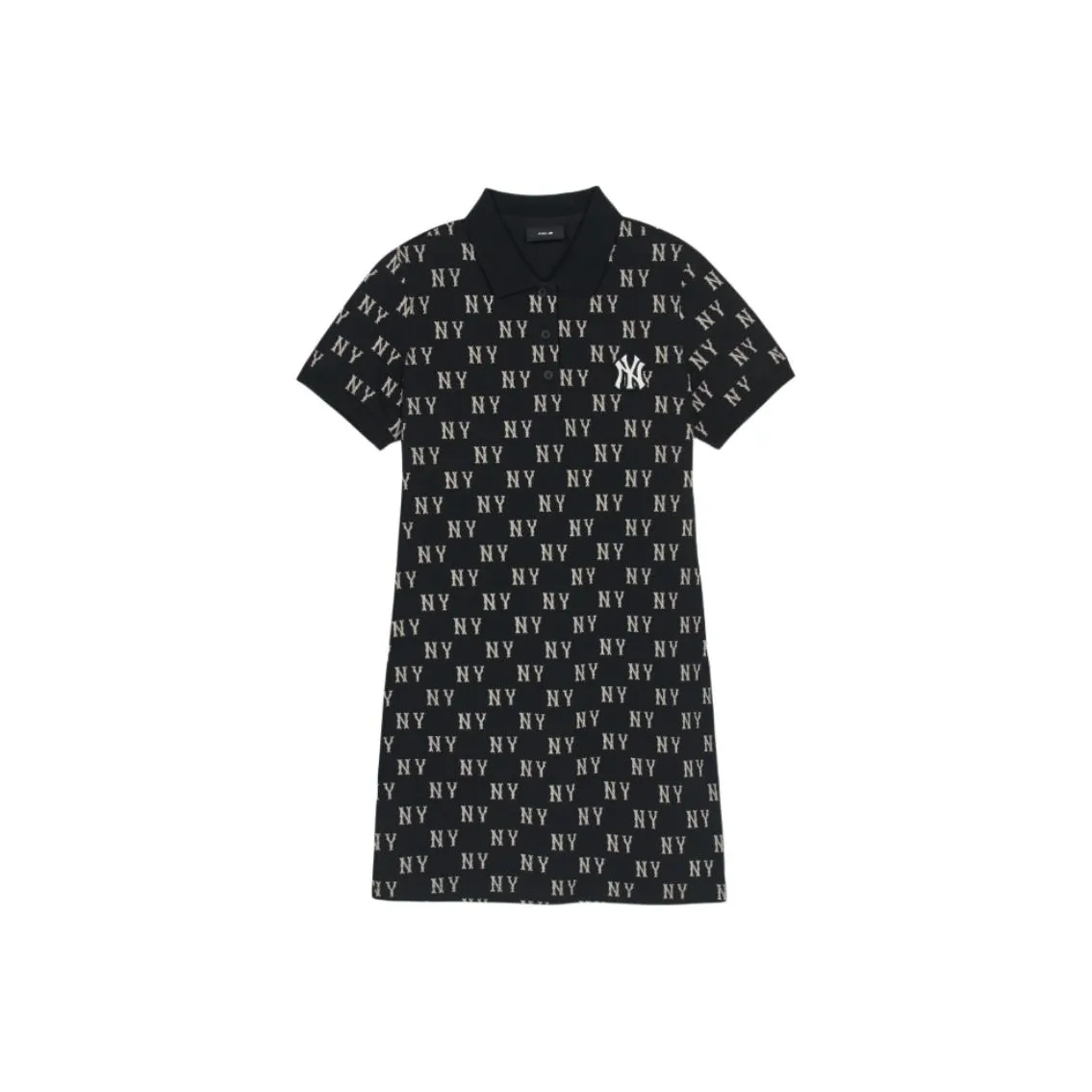 Mlb Base Logo New York Yankees Короткий рукав Платье Женское Черное