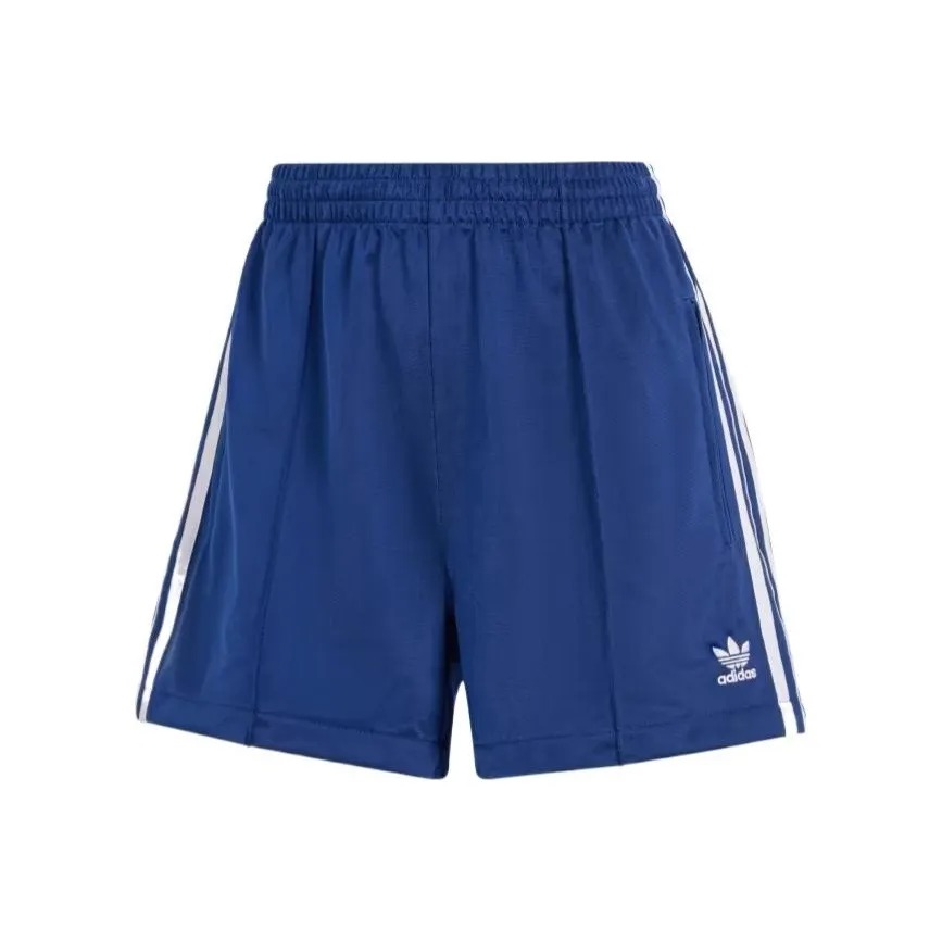 Adidas Women's 3 Stripes French Terry Shorts Dark Blue
