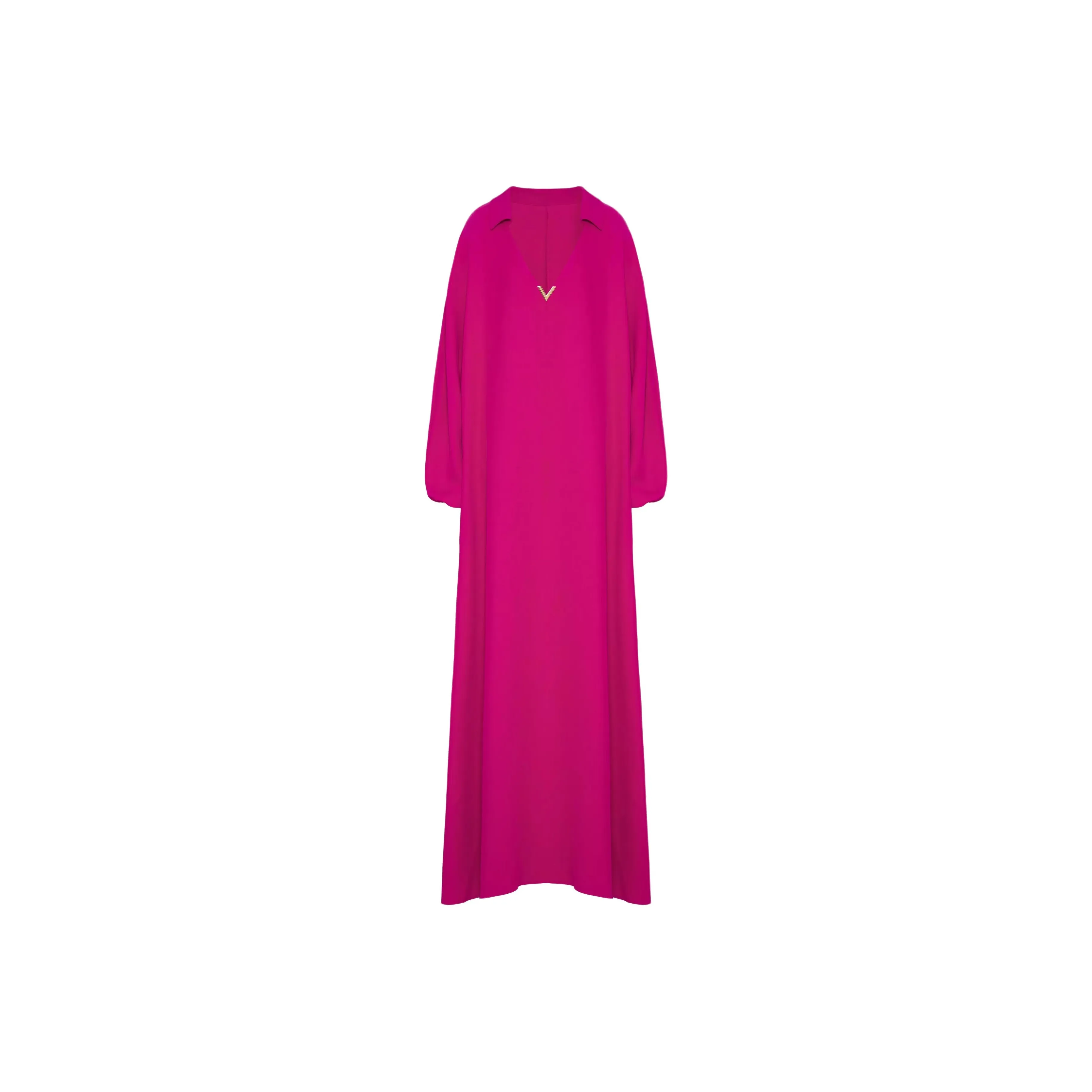 Valentino Logo Plaque V Neck Dress