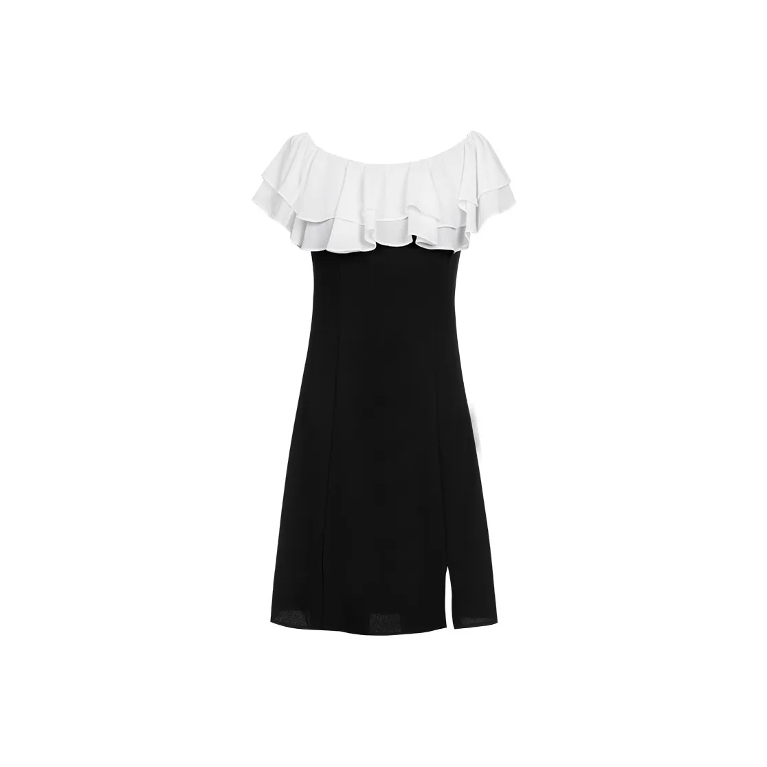 MeetMetro Short Sleeved Dresses Women's Black