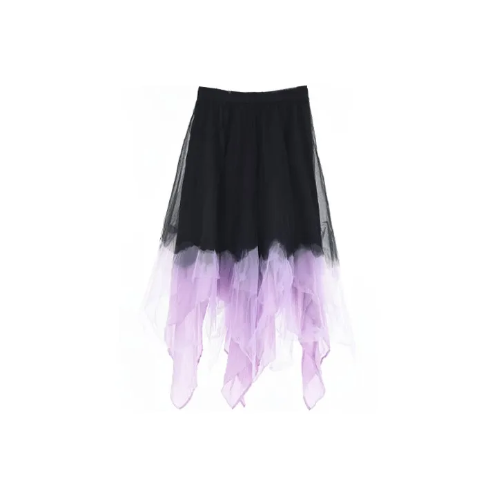 MARC LE BIHAN Casual Long Skirts Women's Black Purple