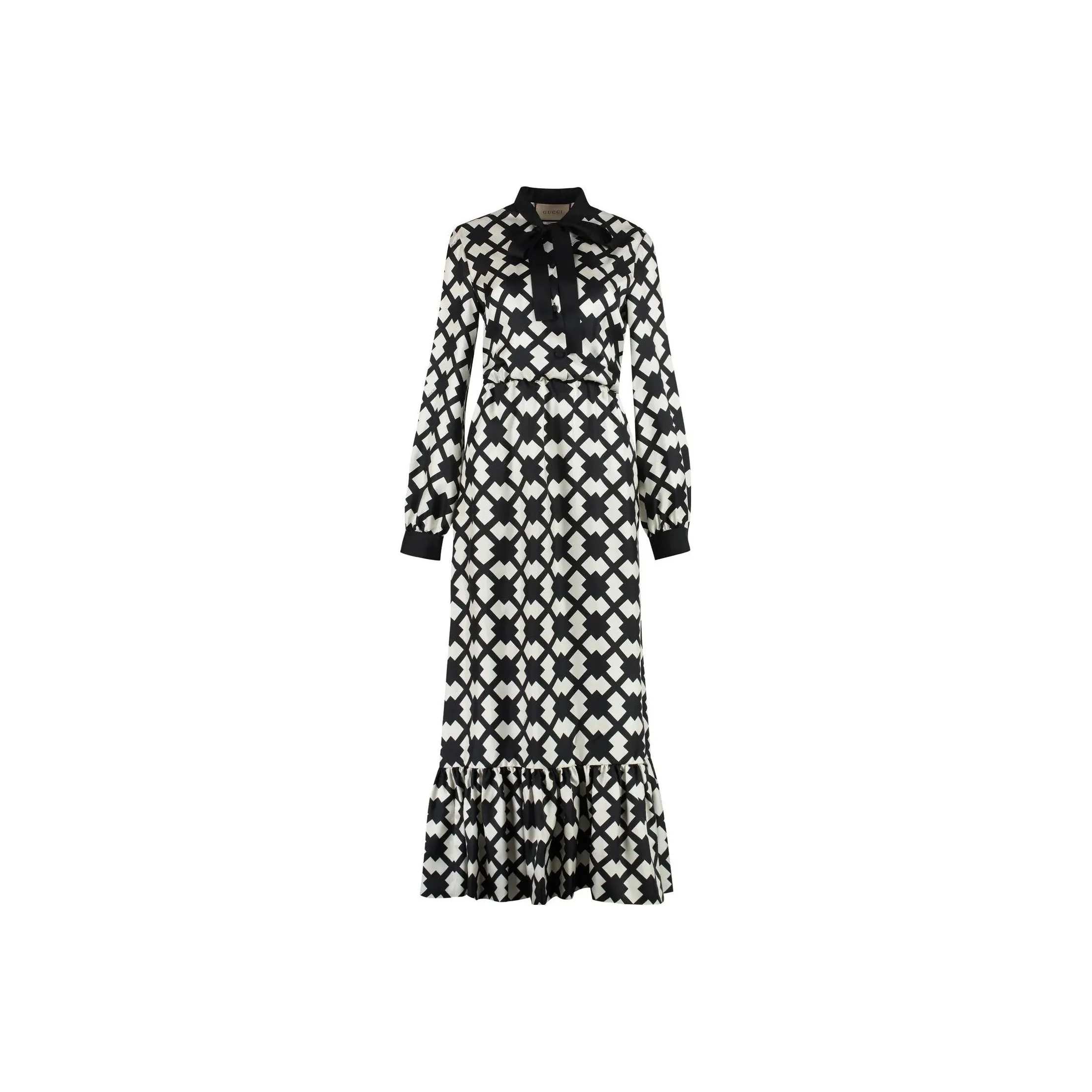 GUCCI Long Sleeved Dress Women's Black