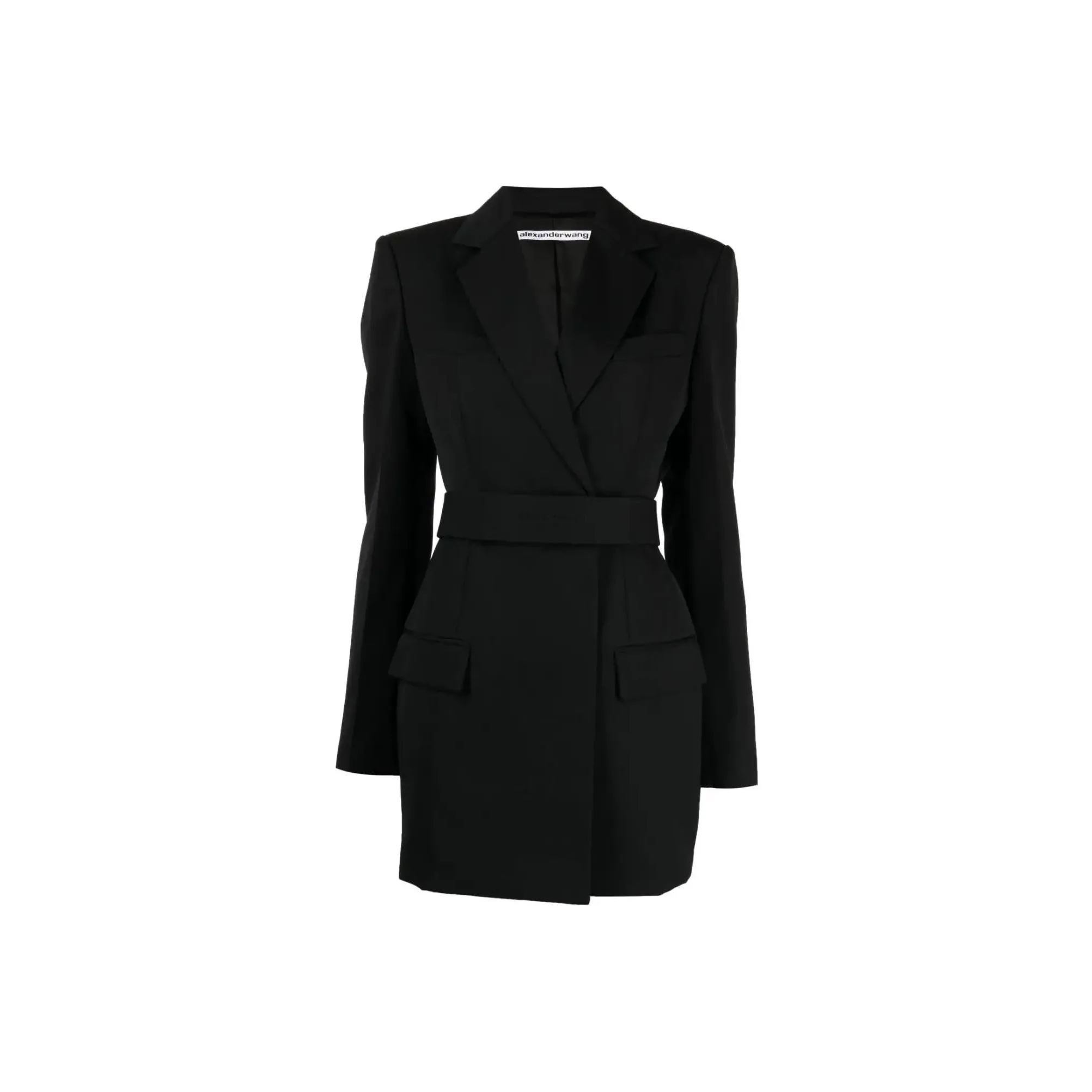 Alexander Wang Logo embroidered Belted Blazer Dress
