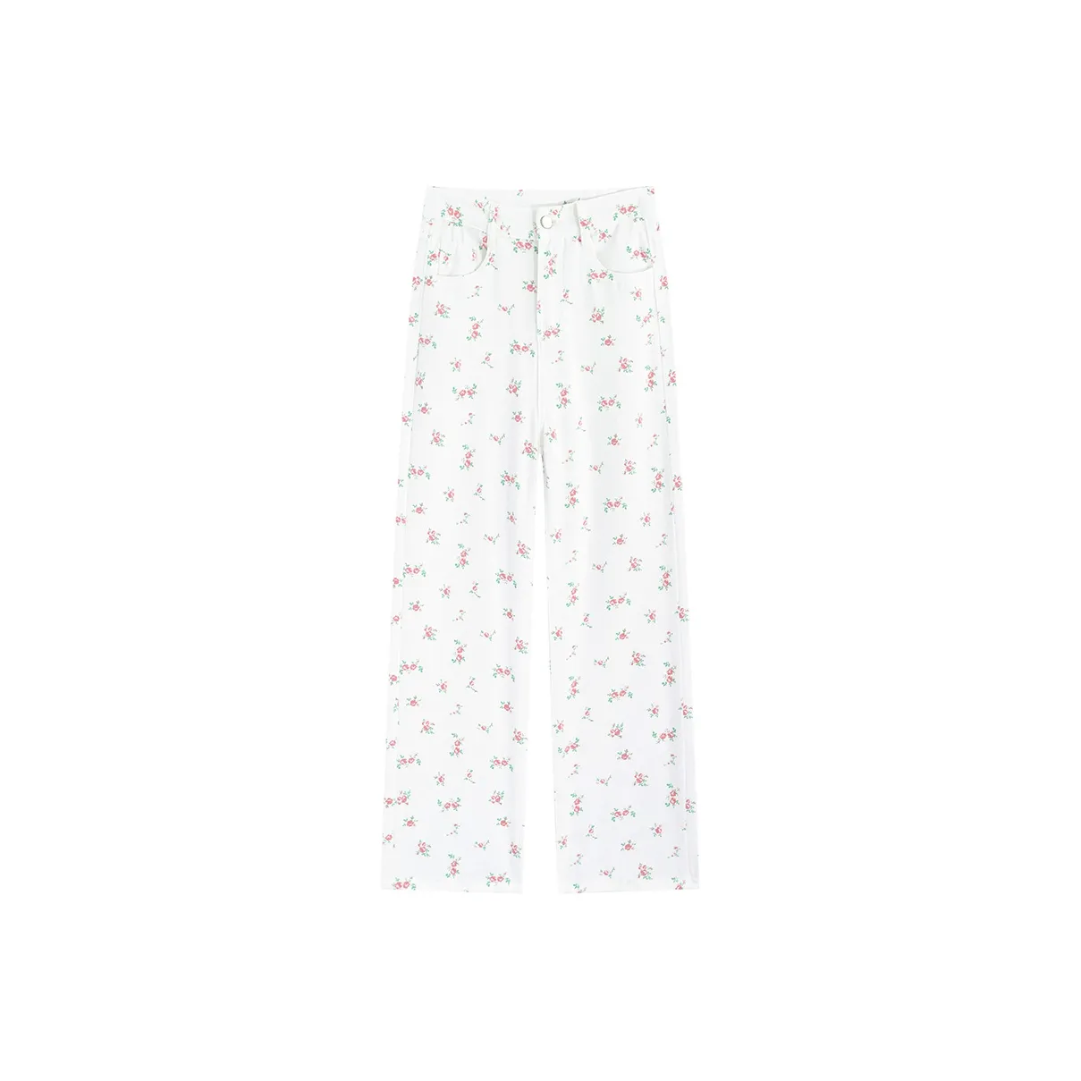 Garbege Jeans Women's White Floral