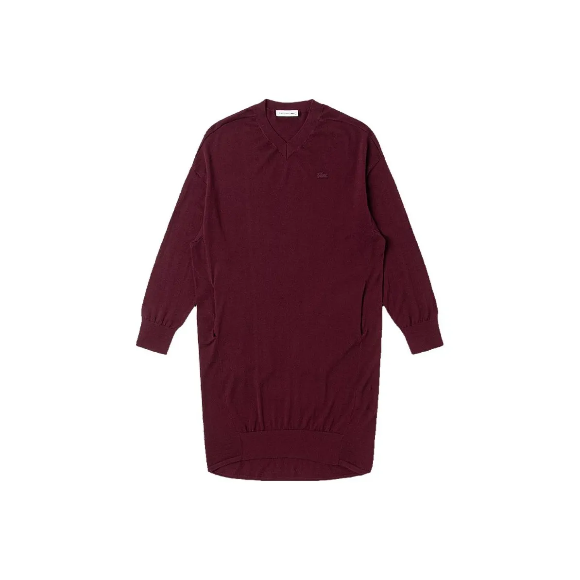 lacoste Бургундский Женские Длинные Платья с Рукавами