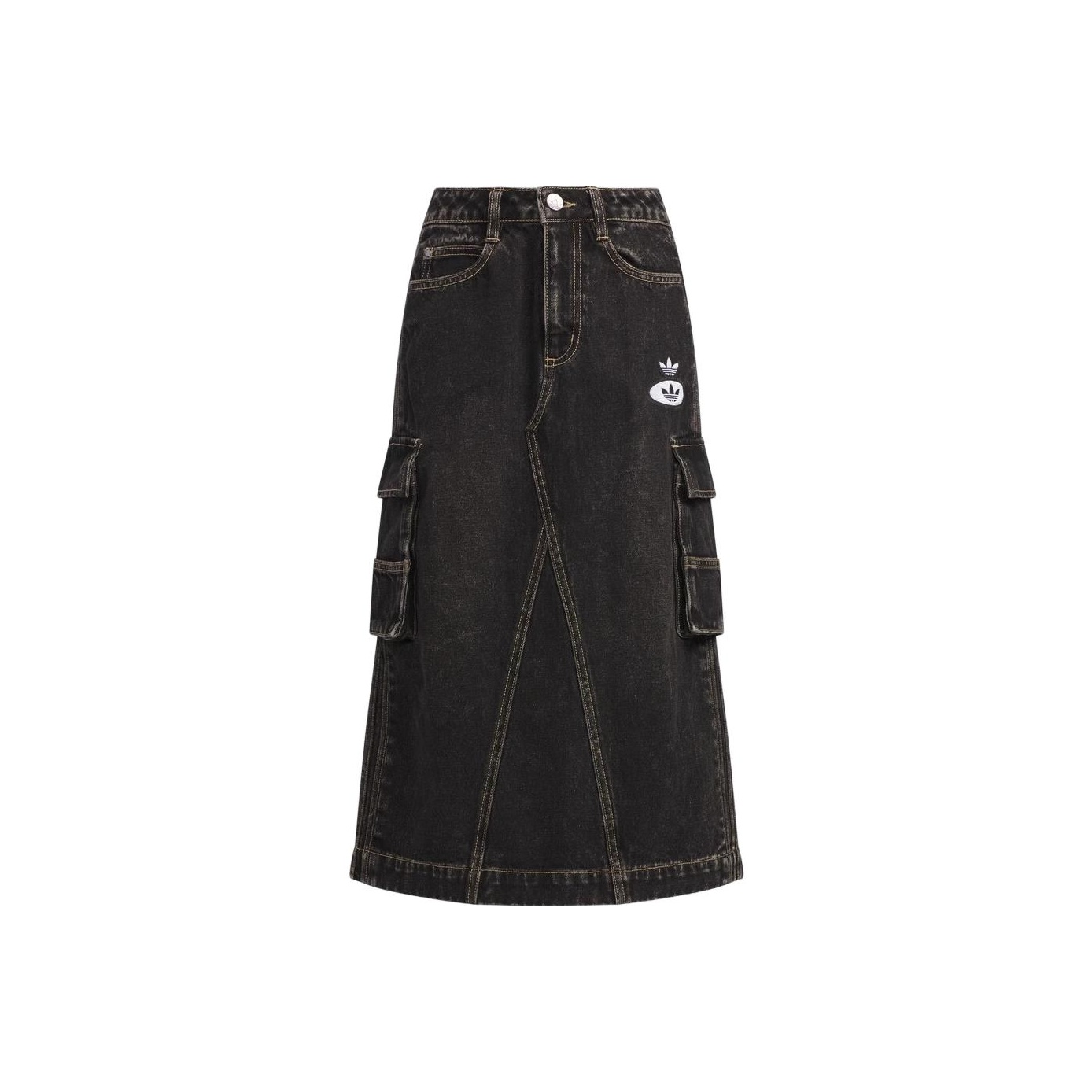 denim midi skirt2024秋冬 Denim Midi Skirt - Maude
