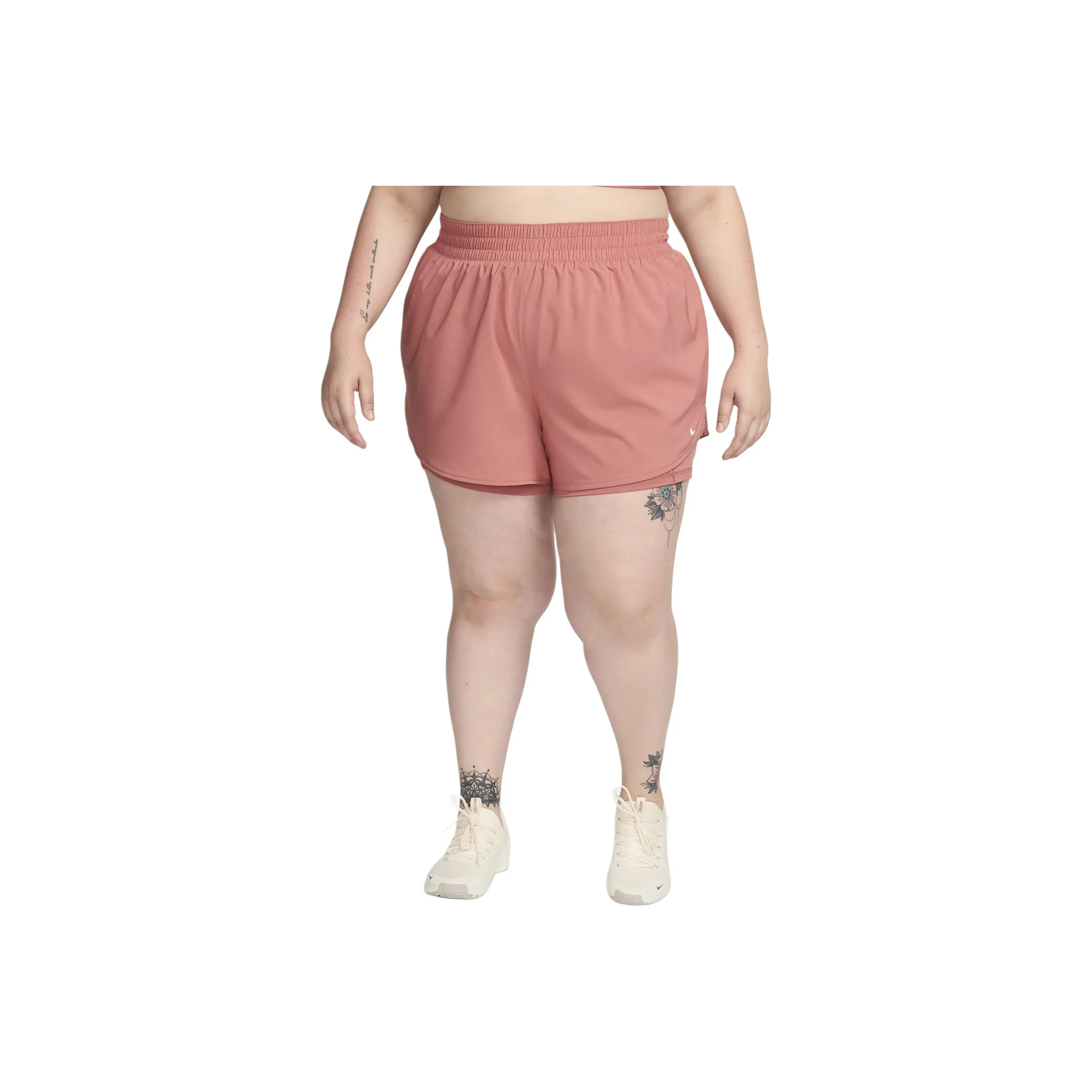 Nike Dri FIT One Women's High Waisted 3' 2 in 1 Shorts Plus Size